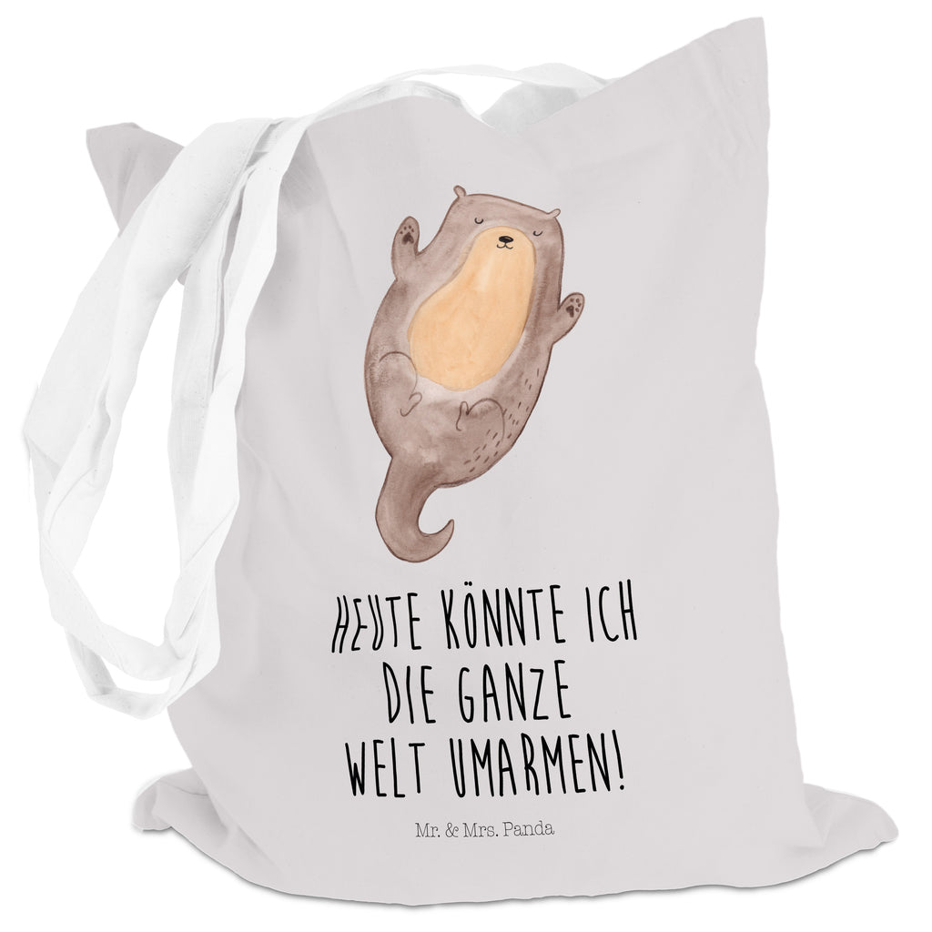 Tragetasche Otter Umarmen Beuteltasche, Beutel, Einkaufstasche, Jutebeutel, Stoffbeutel, Otter, Fischotter, Seeotter, Otter Seeotter See Otter