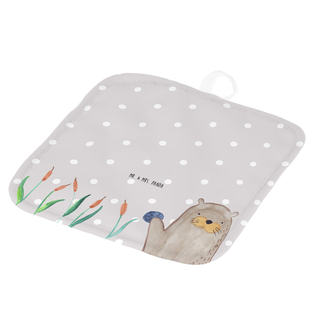 2er Set Topflappen  Otter mit Stein Topflappen, Topfuntersetzer, Ofenhandschuh, Topflappen Set, Topflappen lustig, Topflappen mit Spruch, Otter, Fischotter, Seeotter, Otter Seeotter See Otter
