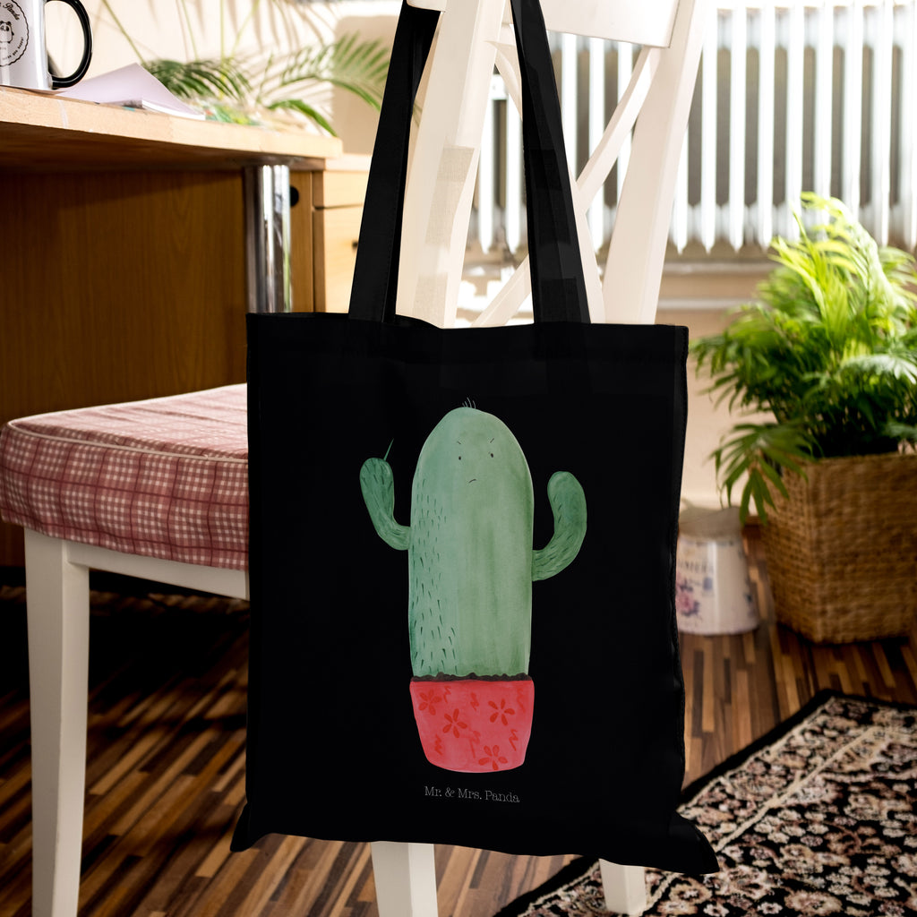 Tragetasche Kaktus wütend Beuteltasche, Beutel, Einkaufstasche, Jutebeutel, Stoffbeutel, Kaktus, Kakteen, ärgern, Büro, Schule, Büroalltag, Chefin, Kollege, Kollegin, wütend