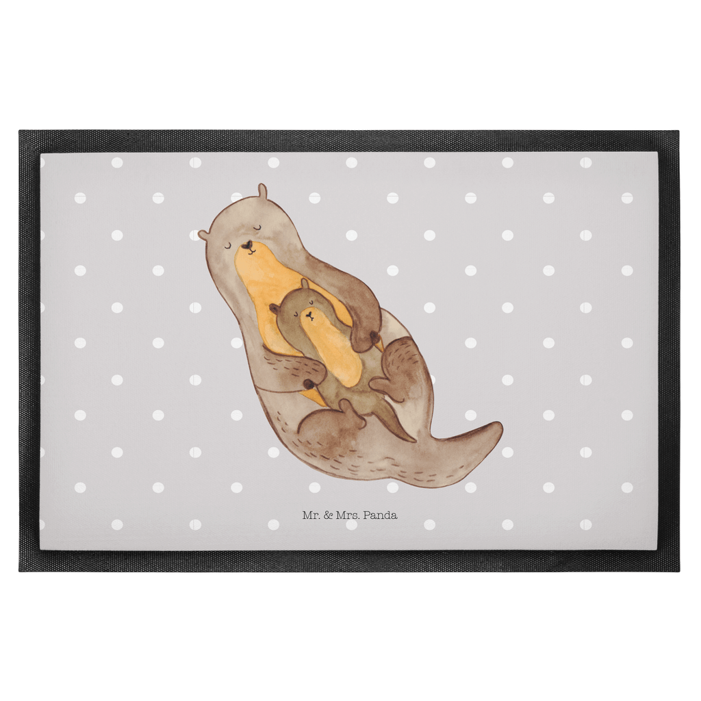 Fußmatte Otter mit Kind Otter Seeotter See Otter Türvorleger, Schmutzmatte, Fußabtreter, Matte, Schmutzfänger, Fußabstreifer, Schmutzfangmatte, Türmatte, Motivfußmatte,  Haustürmatte, Vorleger  Otter,  Fischotter,  Seeotter