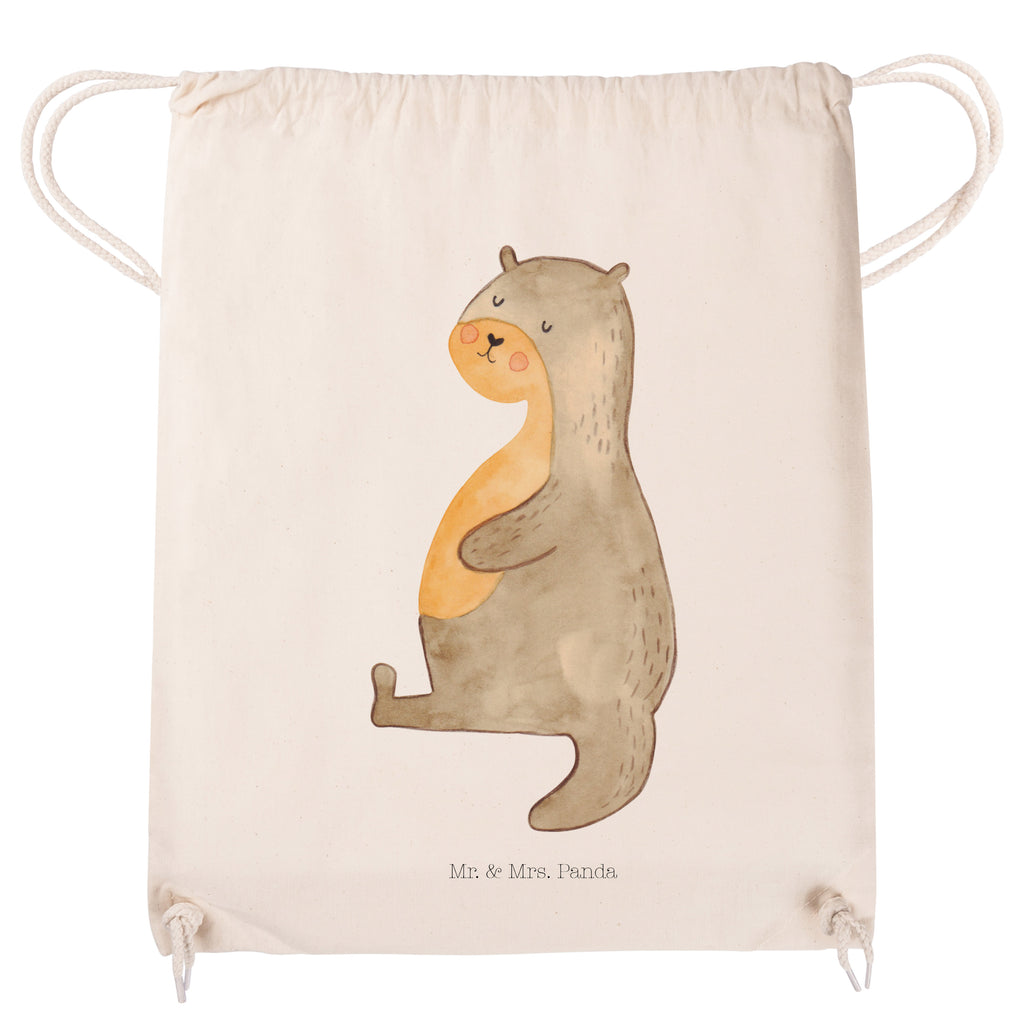 Sportbeutel Otter Bauch Turnbeutel, Beutel, Sporttasche, Tasche, Stoffbeutel, Otter, Fischotter, Seeotter, Otter Seeotter See Otter