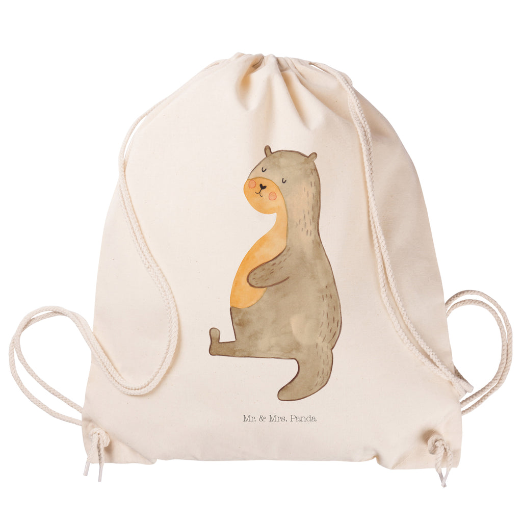 Sportbeutel Otter Bauch Turnbeutel, Beutel, Sporttasche, Tasche, Stoffbeutel, Otter, Fischotter, Seeotter, Otter Seeotter See Otter