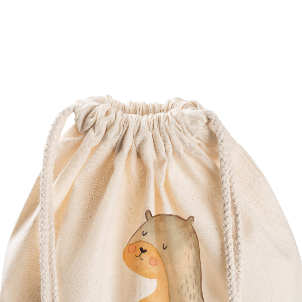 Sportbeutel Otter Bauch Turnbeutel, Beutel, Sporttasche, Tasche, Stoffbeutel, Otter, Fischotter, Seeotter, Otter Seeotter See Otter