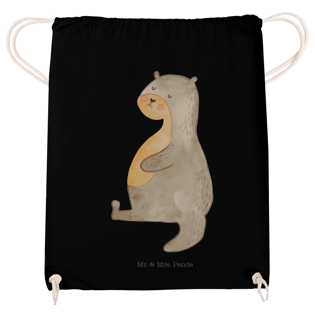 Sportbeutel Otter Bauch Turnbeutel, Beutel, Sporttasche, Tasche, Stoffbeutel, Otter, Fischotter, Seeotter, Otter Seeotter See Otter