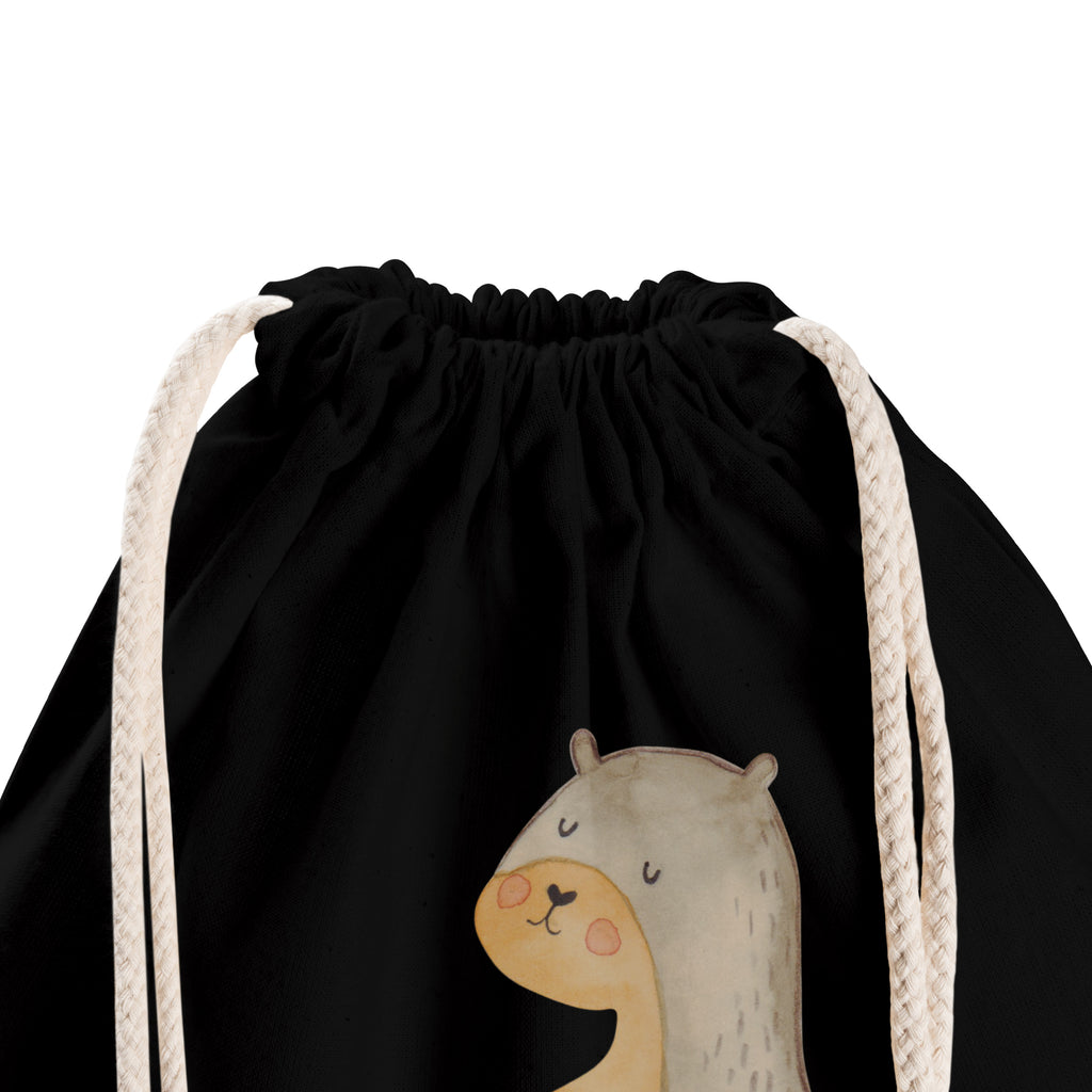 Sportbeutel Otter Bauch Turnbeutel, Beutel, Sporttasche, Tasche, Stoffbeutel, Otter, Fischotter, Seeotter, Otter Seeotter See Otter