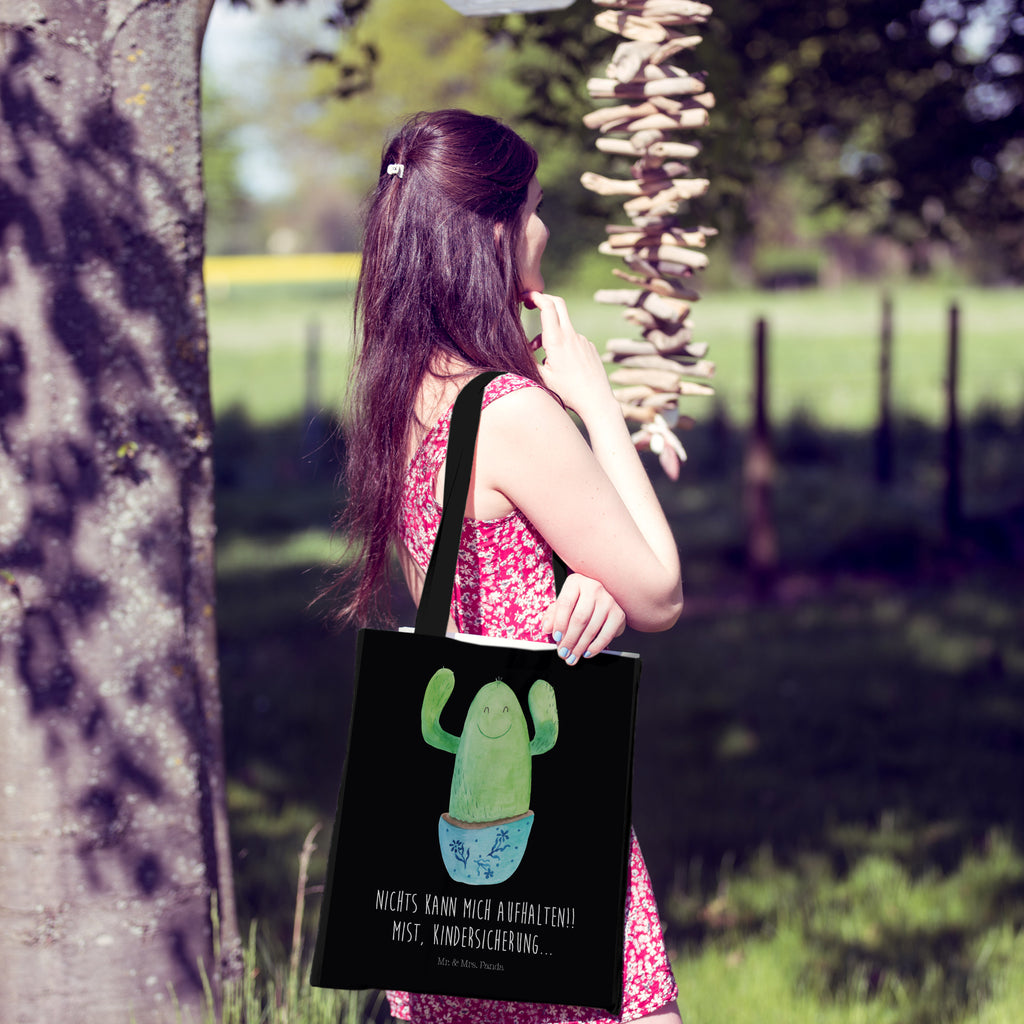 Tragetasche Kaktus Happy Beuteltasche, Beutel, Einkaufstasche, Jutebeutel, Stoffbeutel, Kaktus, Kakteen, Motivation, Spruch, lustig, Kindersicherung, Neustart, Büro, Büroalltag, Kollege, Kollegin, Freundin, Mutter, Familie, Ausbildung