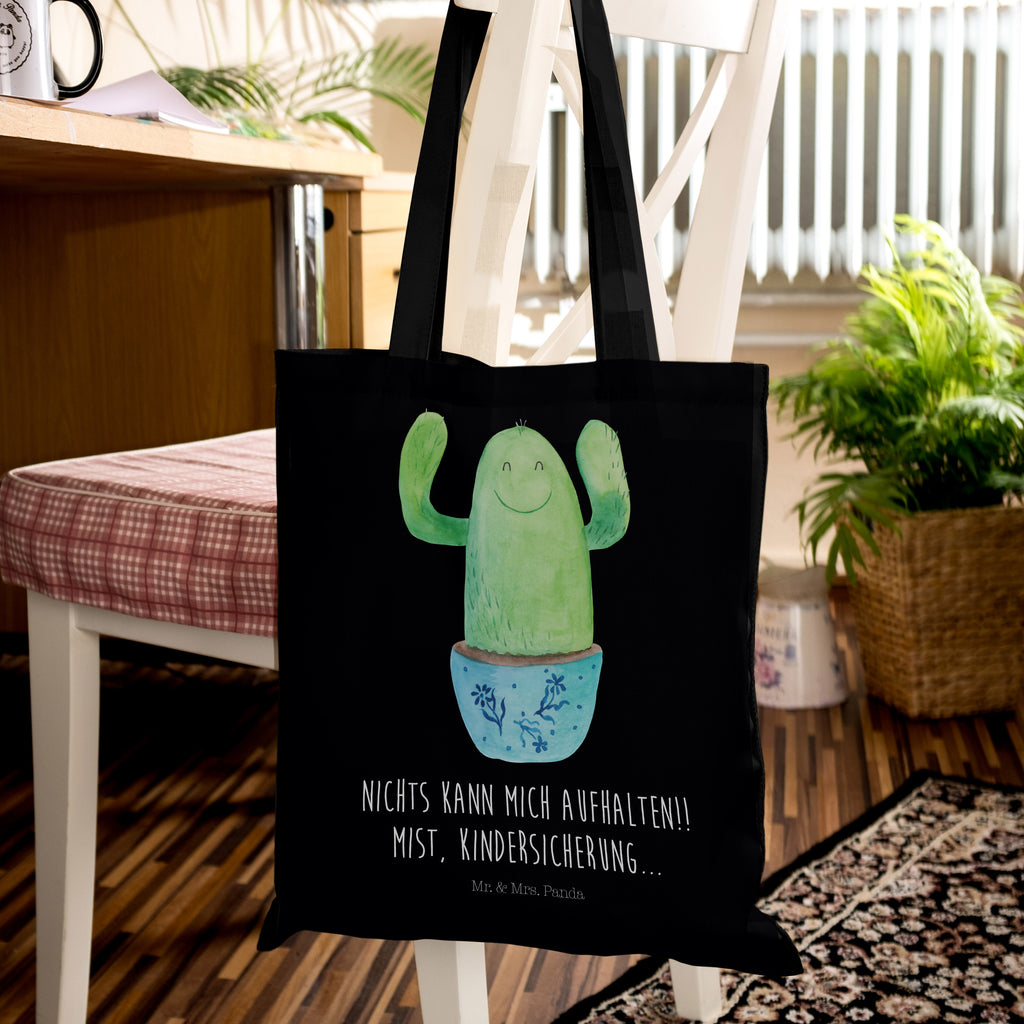 Tragetasche Kaktus Happy Beuteltasche, Beutel, Einkaufstasche, Jutebeutel, Stoffbeutel, Kaktus, Kakteen, Motivation, Spruch, lustig, Kindersicherung, Neustart, Büro, Büroalltag, Kollege, Kollegin, Freundin, Mutter, Familie, Ausbildung