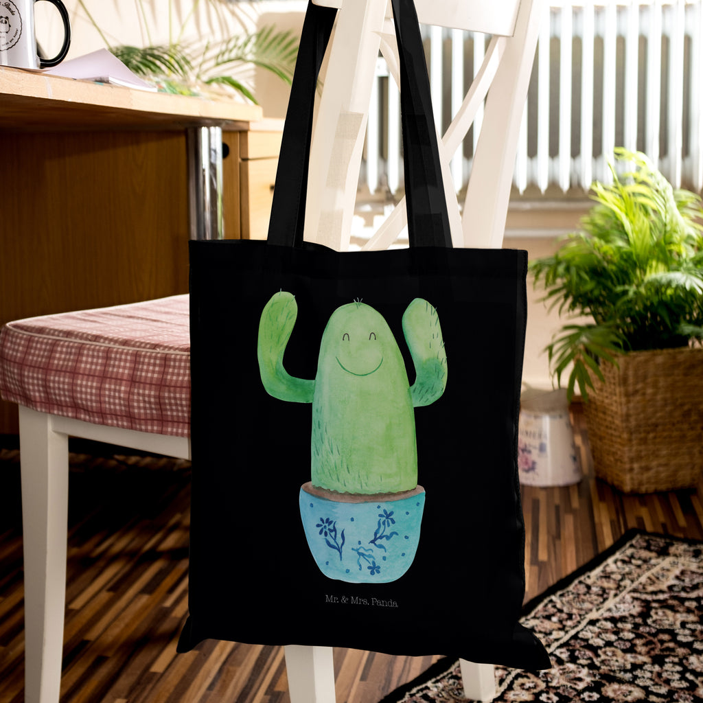 Tragetasche Kaktus Happy Beuteltasche, Beutel, Einkaufstasche, Jutebeutel, Stoffbeutel, Kaktus, Kakteen, Motivation, Spruch, lustig, Kindersicherung, Neustart, Büro, Büroalltag, Kollege, Kollegin, Freundin, Mutter, Familie, Ausbildung