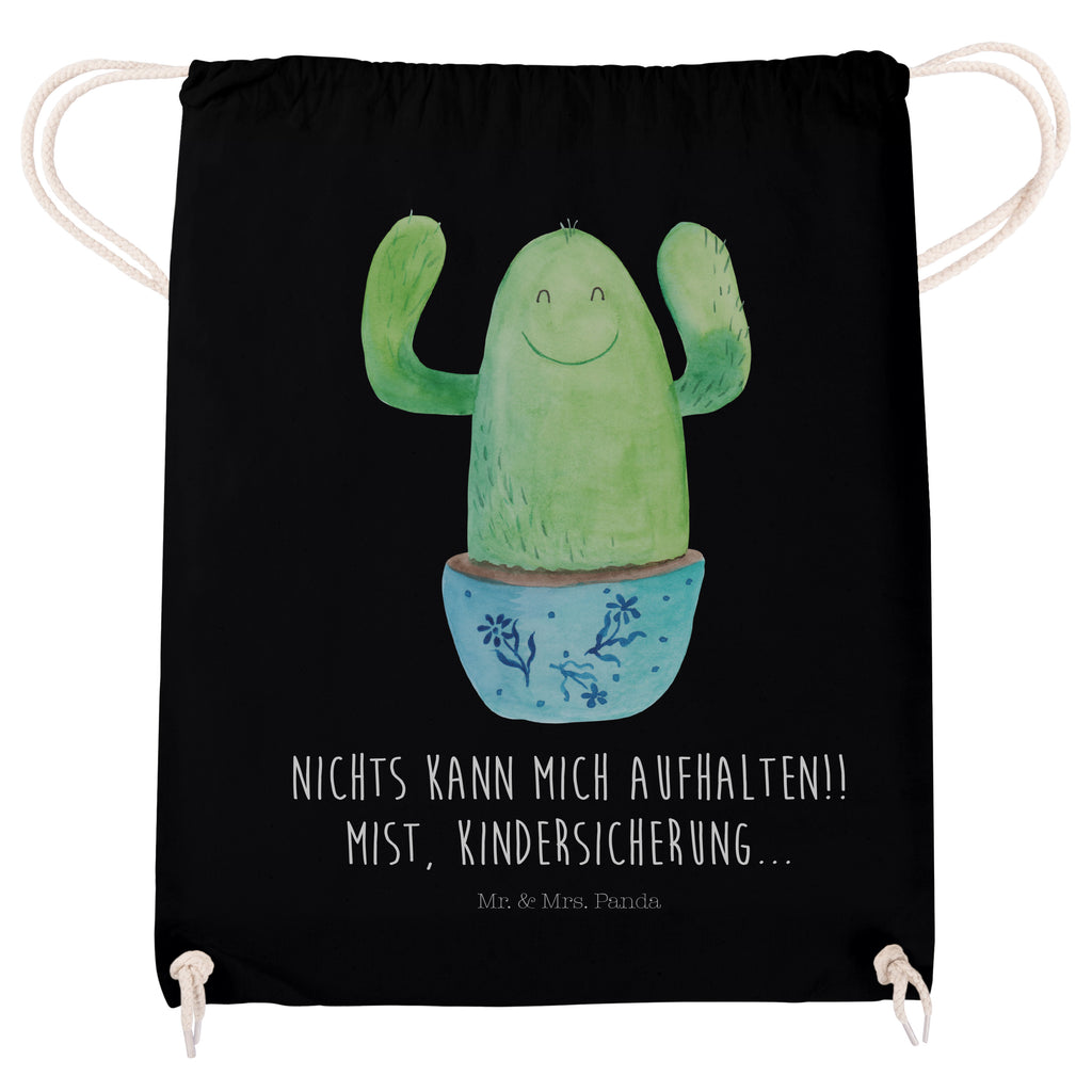 Sportbeutel Kaktus Happy Turnbeutel, Beutel, Sporttasche, Tasche, Stoffbeutel, Kaktus, Kakteen, Motivation, Spruch, lustig, Kindersicherung, Neustart, Büro, Büroalltag, Kollege, Kollegin, Freundin, Mutter, Familie, Ausbildung