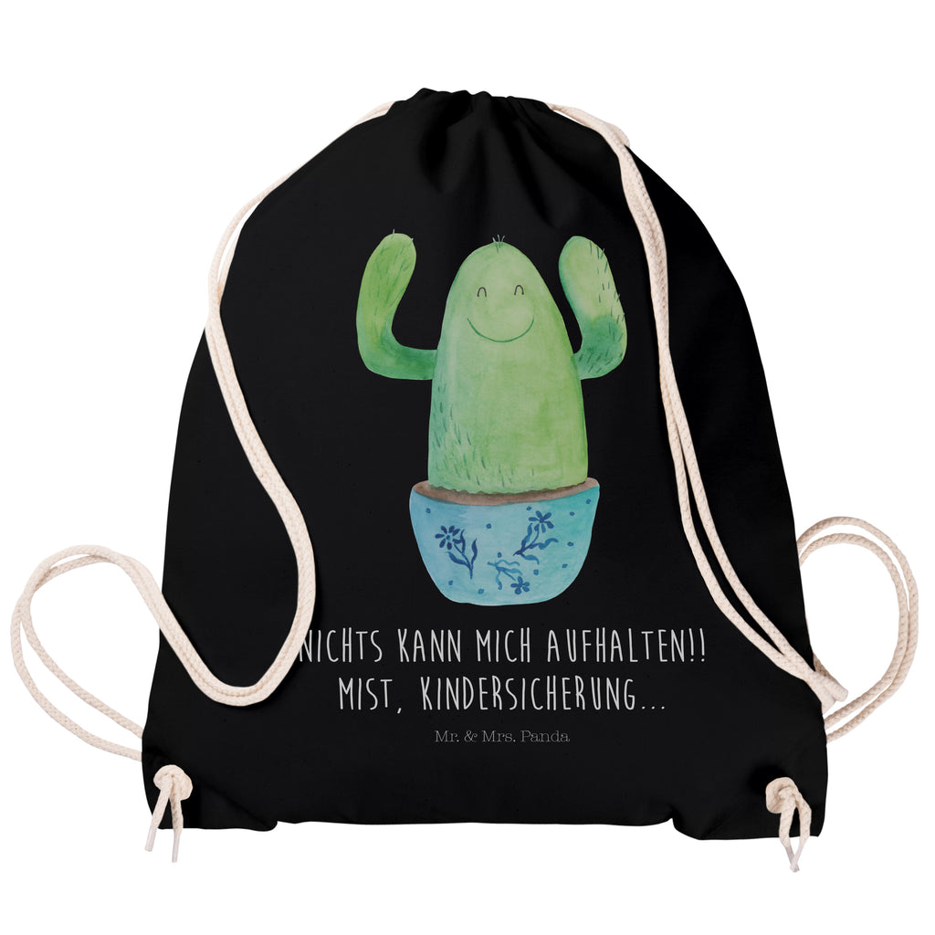 Sportbeutel Kaktus Happy Turnbeutel, Beutel, Sporttasche, Tasche, Stoffbeutel, Kaktus, Kakteen, Motivation, Spruch, lustig, Kindersicherung, Neustart, Büro, Büroalltag, Kollege, Kollegin, Freundin, Mutter, Familie, Ausbildung