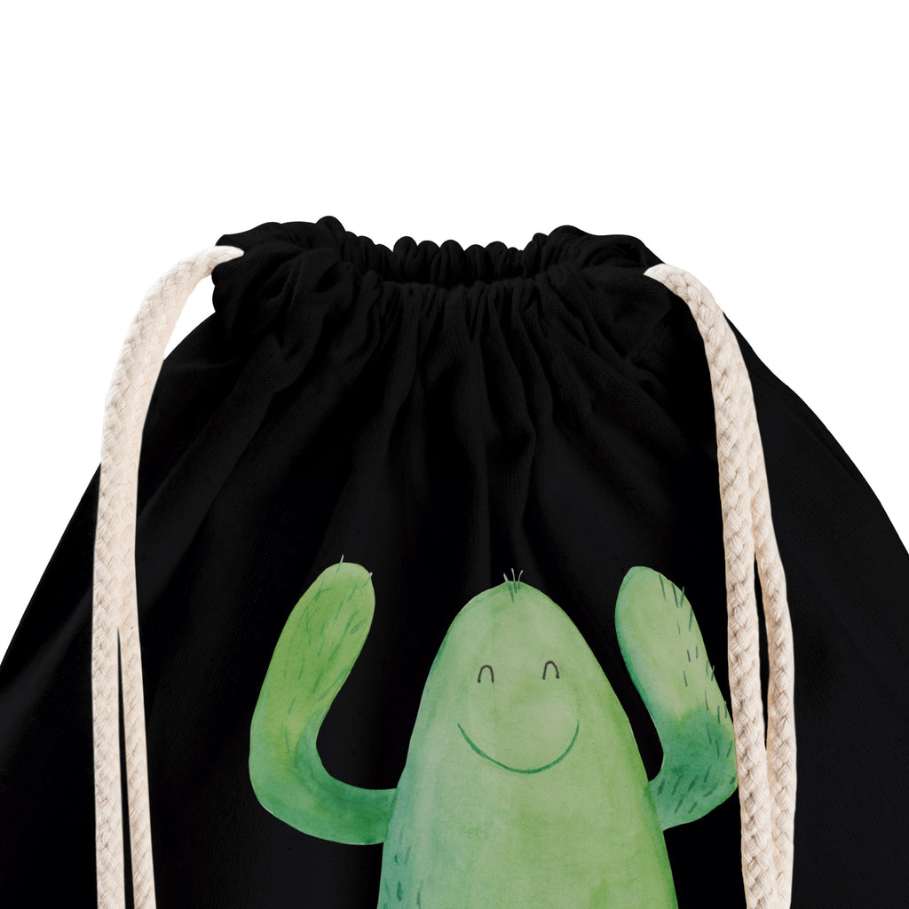 Sportbeutel Kaktus Happy Turnbeutel, Beutel, Sporttasche, Tasche, Stoffbeutel, Kaktus, Kakteen, Motivation, Spruch, lustig, Kindersicherung, Neustart, Büro, Büroalltag, Kollege, Kollegin, Freundin, Mutter, Familie, Ausbildung