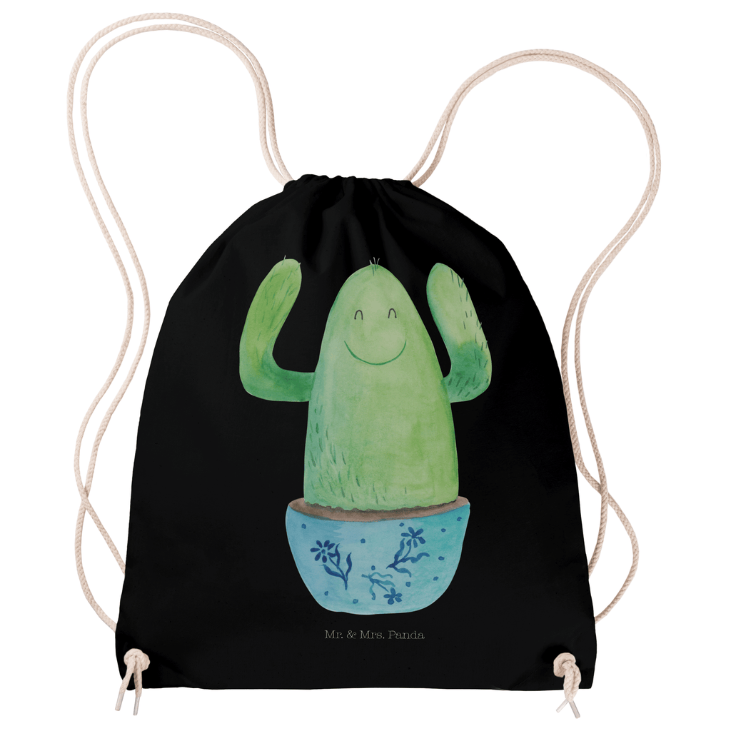 Sportbeutel Kaktus Happy Turnbeutel, Beutel, Sporttasche, Tasche, Stoffbeutel, Kaktus, Kakteen, Motivation, Spruch, lustig, Kindersicherung, Neustart, Büro, Büroalltag, Kollege, Kollegin, Freundin, Mutter, Familie, Ausbildung