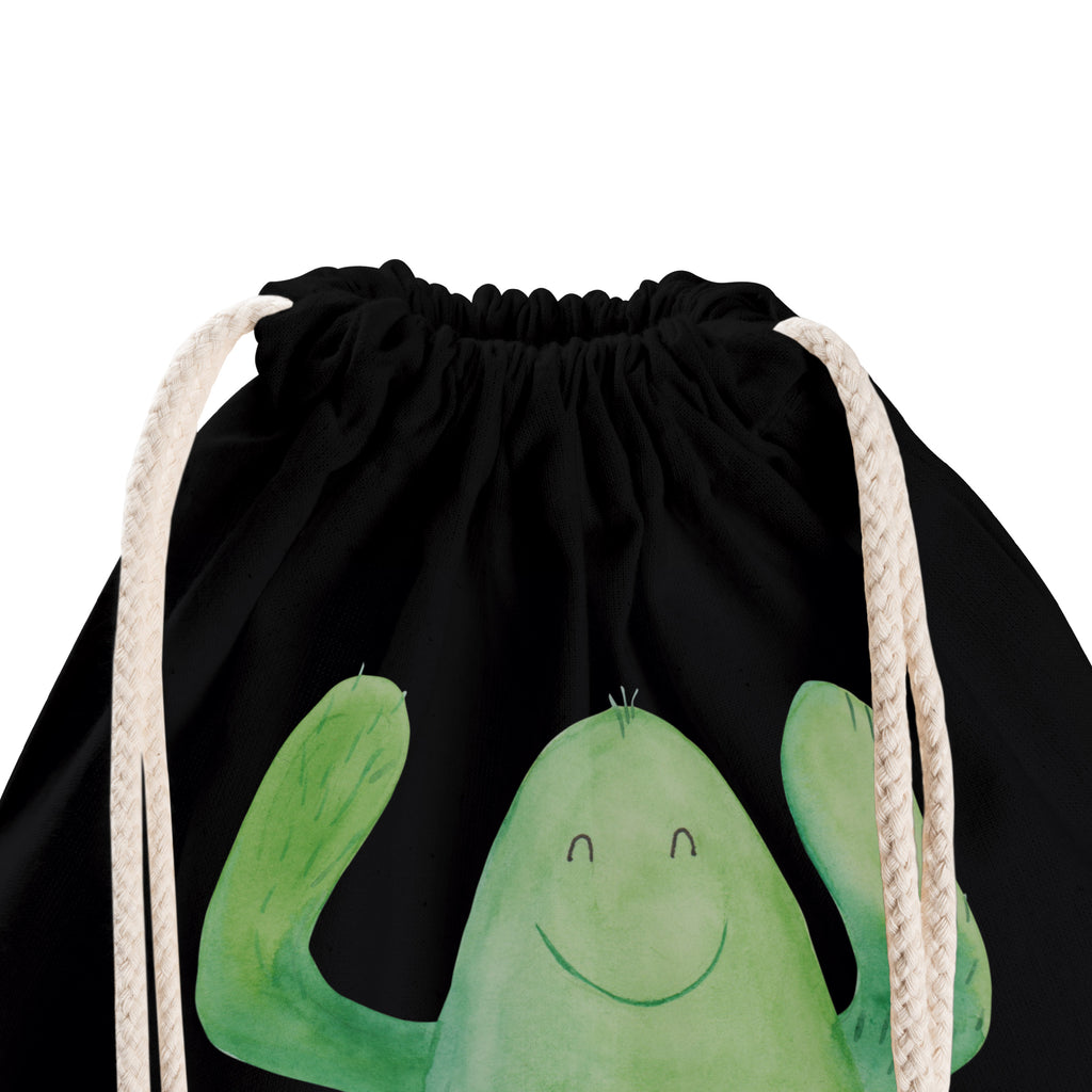 Sportbeutel Kaktus Happy Turnbeutel, Beutel, Sporttasche, Tasche, Stoffbeutel, Kaktus, Kakteen, Motivation, Spruch, lustig, Kindersicherung, Neustart, Büro, Büroalltag, Kollege, Kollegin, Freundin, Mutter, Familie, Ausbildung