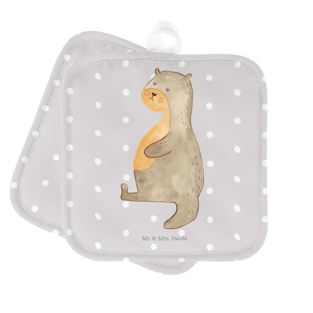 2er Set Topflappen  Otter Bauch Topflappen, Topfuntersetzer, Ofenhandschuh, Topflappen Set, Topflappen lustig, Topflappen mit Spruch, Otter, Fischotter, Seeotter, Otter Seeotter See Otter