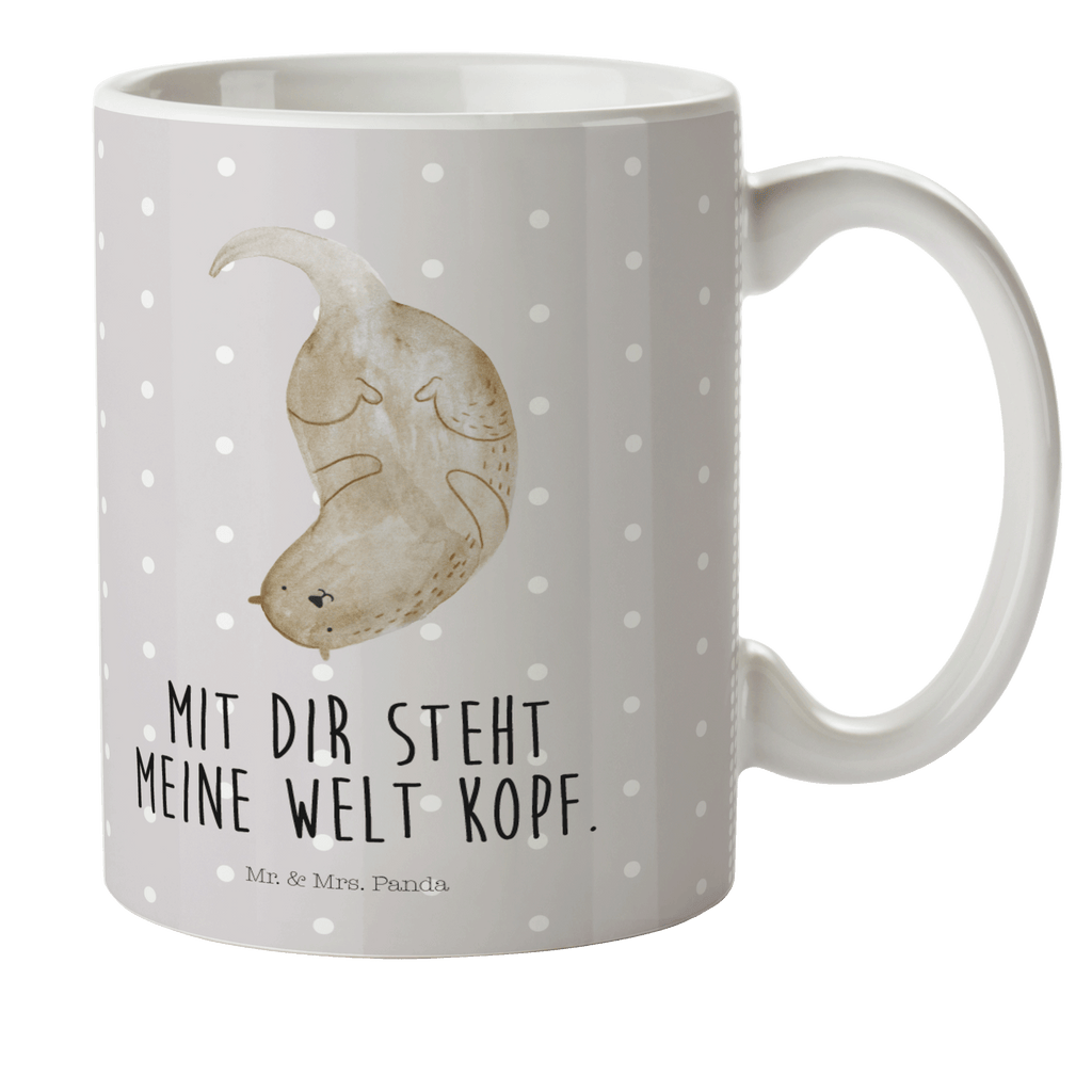Kindertasse Otter kopfüber Kunststoff Tasse, Kindergarten, Tasse, Trinkbecher, Camping Becher, Kaffeetasse, Kunststoffbecher, Kindergartenbecher, Outdoorgeschirr, Kunststoffgeschirr, Reisebecher, Reisetasse, Kinderbecher, Otter, Fischotter, Seeotter, Otter Seeotter See Otter