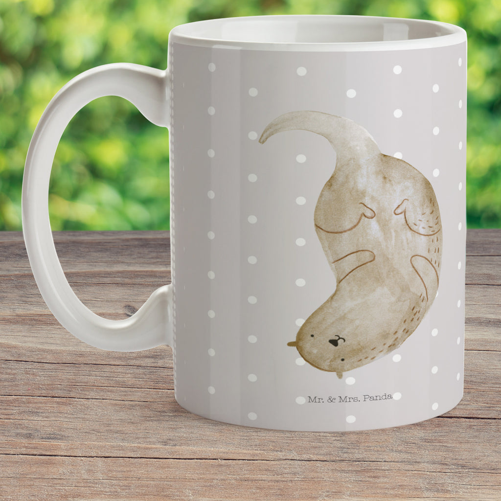 Kindertasse Otter kopfüber Kunststoff Tasse, Kindergarten, Tasse, Trinkbecher, Camping Becher, Kaffeetasse, Kunststoffbecher, Kindergartenbecher, Outdoorgeschirr, Kunststoffgeschirr, Reisebecher, Reisetasse, Kinderbecher, Otter, Fischotter, Seeotter, Otter Seeotter See Otter