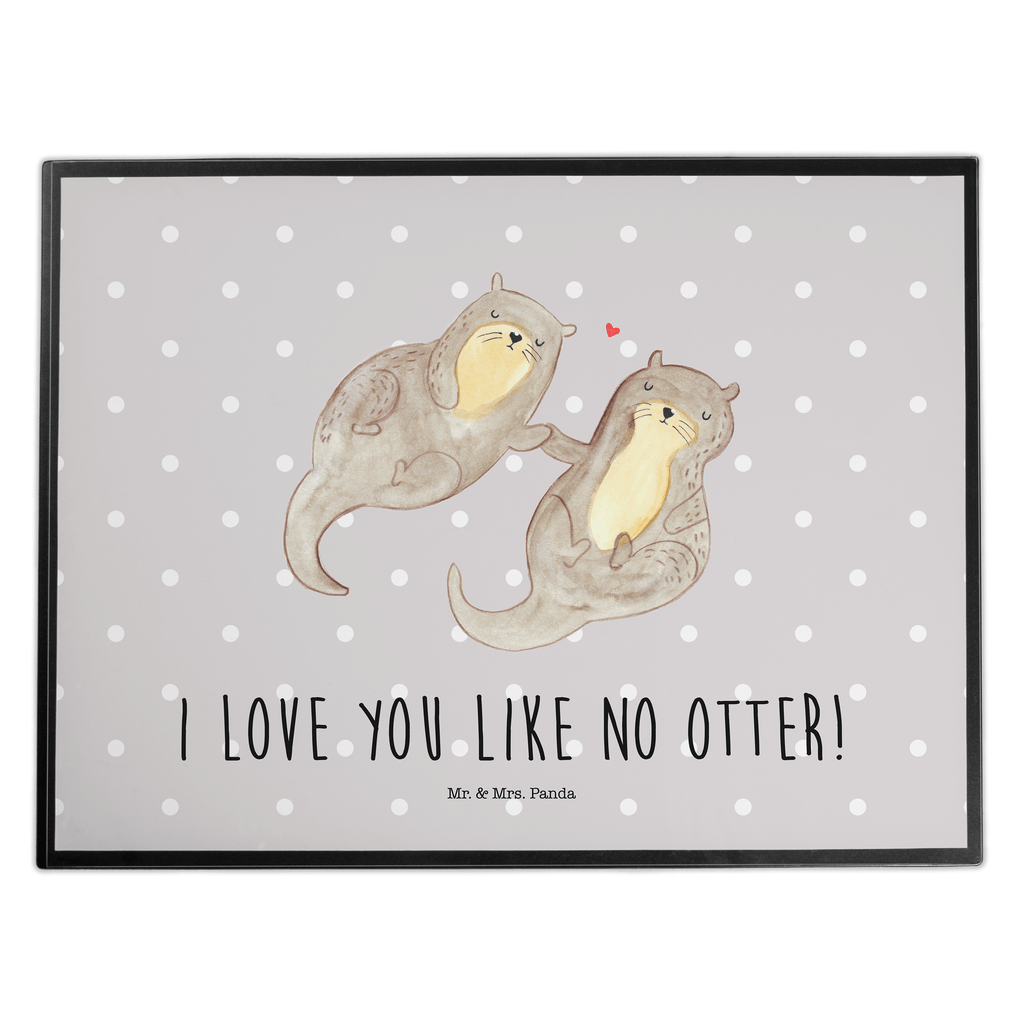 Schreibtischunterlage Otter händchenhaltend Schreibunterlage, Schreibtischauflage, Bürobedarf, Büroartikel, Schreibwaren, Schreibtisch Unterlagen, Schreibtischunterlage Groß, Otter, Fischotter, Seeotter, Otter Seeotter See Otter