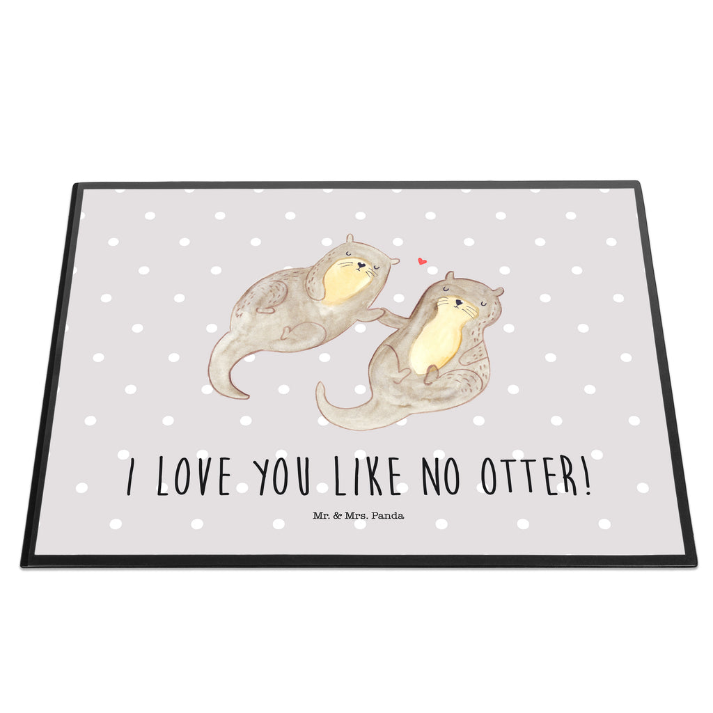 Schreibtischunterlage Otter händchenhaltend Schreibunterlage, Schreibtischauflage, Bürobedarf, Büroartikel, Schreibwaren, Schreibtisch Unterlagen, Schreibtischunterlage Groß, Otter, Fischotter, Seeotter, Otter Seeotter See Otter