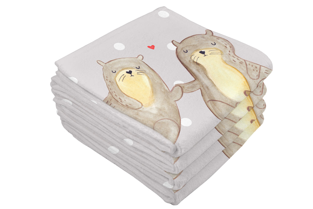 50 x 100 Handtuch Otter händchenhaltend Handtuch, Badehandtuch, Badezimmer, Handtücher, groß, Kinder, Baby, Otter, Fischotter, Seeotter, Otter Seeotter See Otter