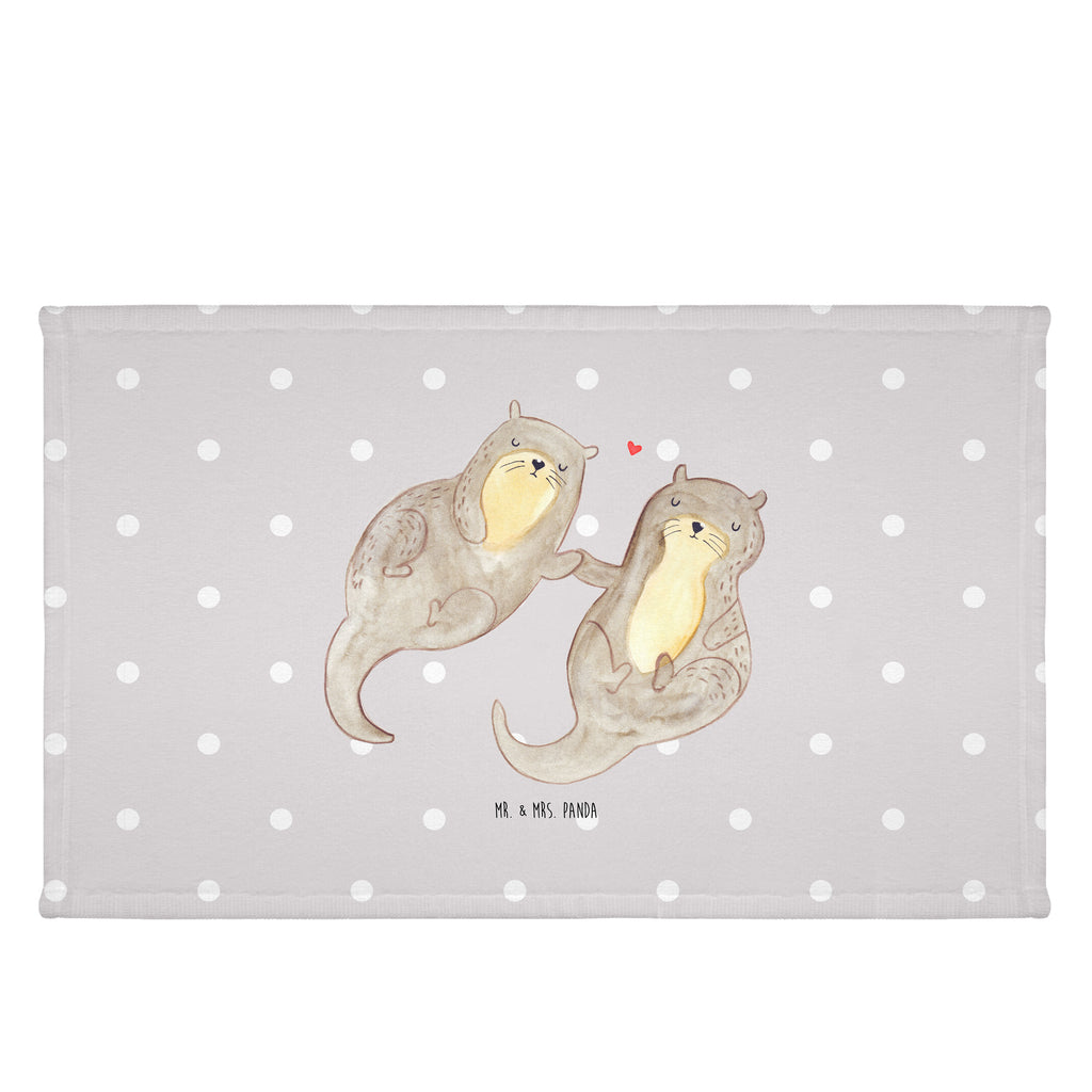 50 x 100 Handtuch Otter händchenhaltend Handtuch, Badehandtuch, Badezimmer, Handtücher, groß, Kinder, Baby, Otter, Fischotter, Seeotter, Otter Seeotter See Otter