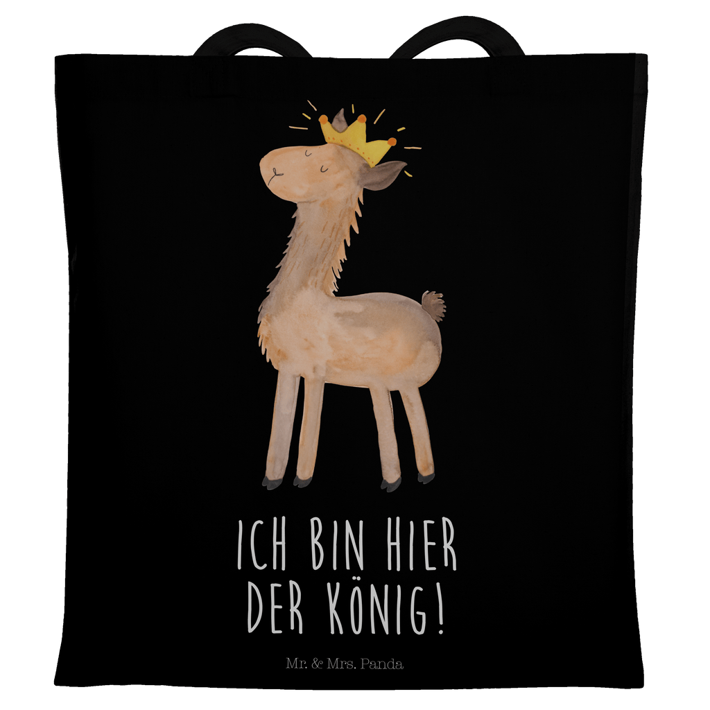 Tragetasche Lama König Beuteltasche, Beutel, Einkaufstasche, Jutebeutel, Stoffbeutel, Lama, Alpaka, Lamas, König, Königin, Freundin, Mama, Papa, Büro Kollege, Kollegin, Chef, Vorgesetzter, Abi, Abitur