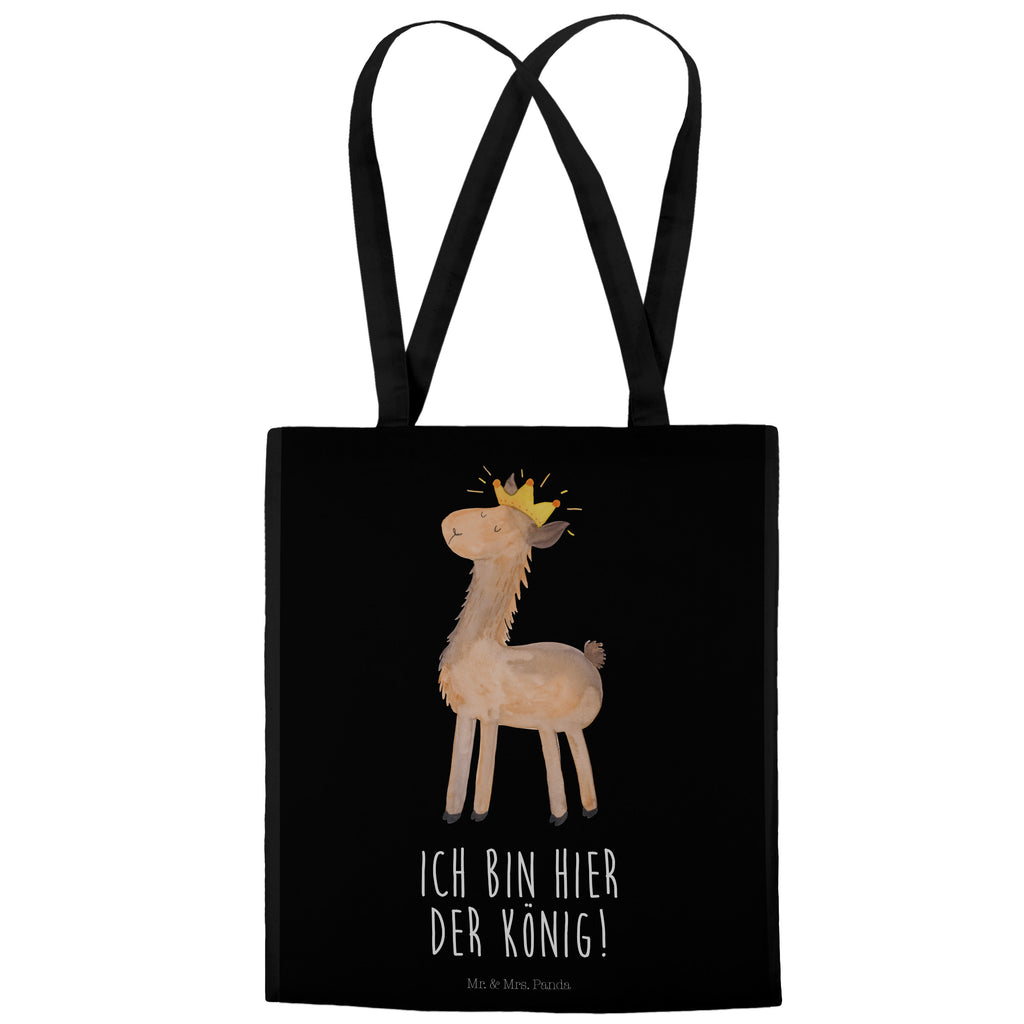Tragetasche Lama König Beuteltasche, Beutel, Einkaufstasche, Jutebeutel, Stoffbeutel, Lama, Alpaka, Lamas, König, Königin, Freundin, Mama, Papa, Büro Kollege, Kollegin, Chef, Vorgesetzter, Abi, Abitur
