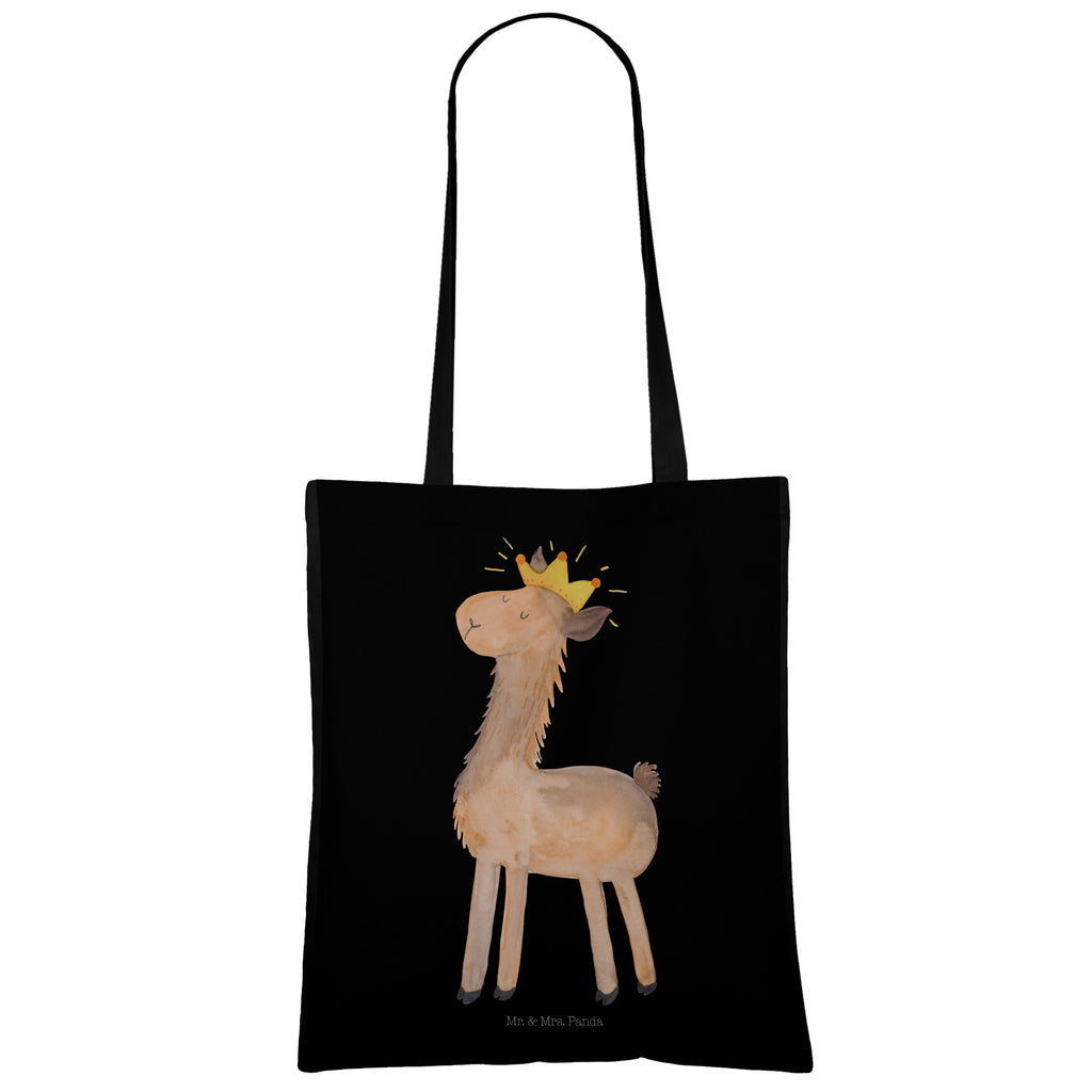 Tragetasche Lama König Beuteltasche, Beutel, Einkaufstasche, Jutebeutel, Stoffbeutel, Lama, Alpaka, Lamas, König, Königin, Freundin, Mama, Papa, Büro Kollege, Kollegin, Chef, Vorgesetzter, Abi, Abitur