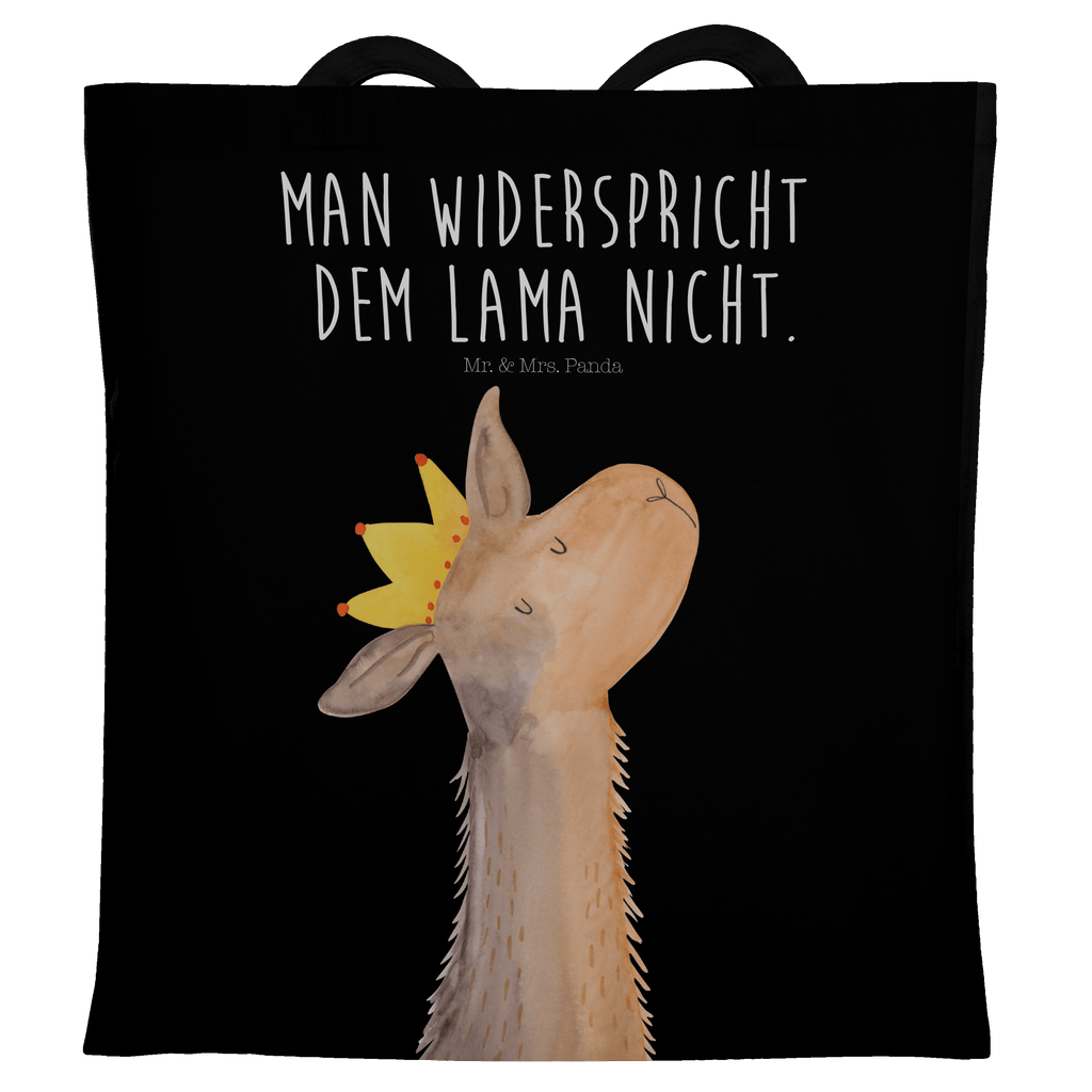 Tragetasche Lamakopf König Beuteltasche, Beutel, Einkaufstasche, Jutebeutel, Stoffbeutel, Lama, Alpaka, Lamas, König, Königin, Freundin, Mama, Papa, Büro Kollege, Kollegin, Chef, Vorgesetzter, Abi, Abitur