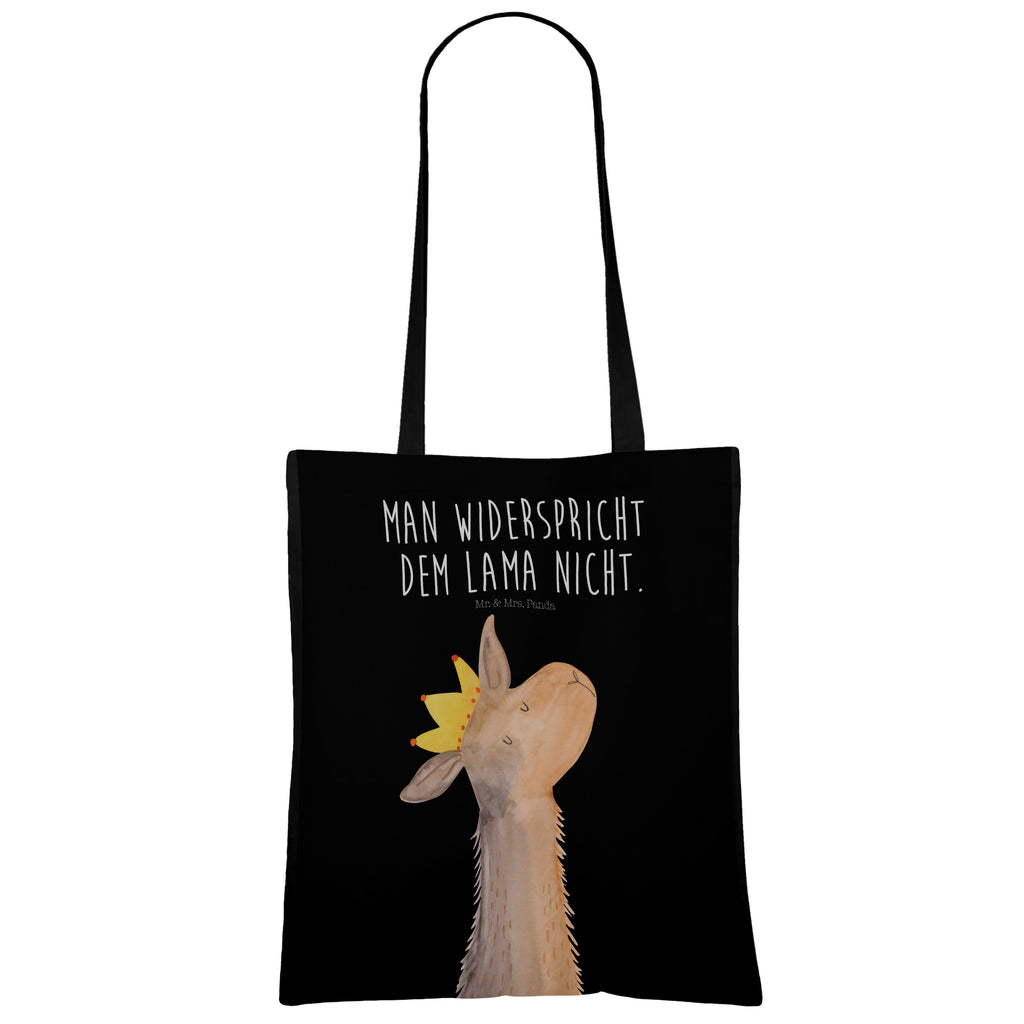 Tragetasche Lamakopf König Beuteltasche, Beutel, Einkaufstasche, Jutebeutel, Stoffbeutel, Lama, Alpaka, Lamas, König, Königin, Freundin, Mama, Papa, Büro Kollege, Kollegin, Chef, Vorgesetzter, Abi, Abitur