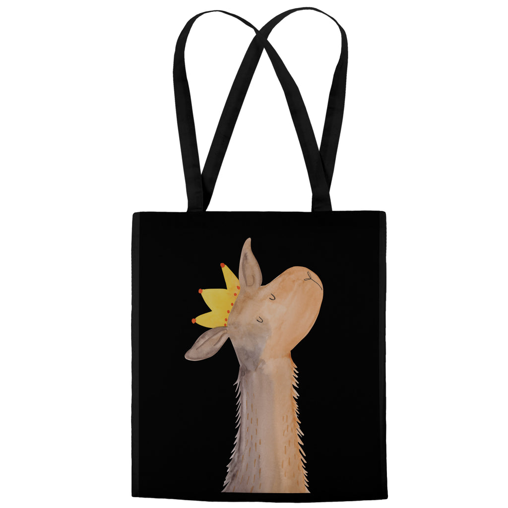 Tragetasche Lamakopf König Beuteltasche, Beutel, Einkaufstasche, Jutebeutel, Stoffbeutel, Lama, Alpaka, Lamas, König, Königin, Freundin, Mama, Papa, Büro Kollege, Kollegin, Chef, Vorgesetzter, Abi, Abitur