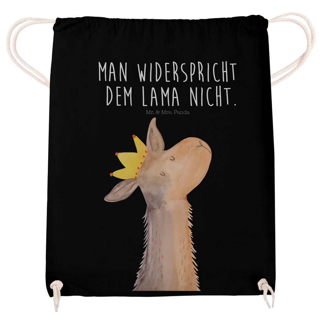 Sportbeutel Lamakopf König Turnbeutel, Beutel, Sporttasche, Tasche, Stoffbeutel, Lama, Alpaka, Lamas, König, Königin, Freundin, Mama, Papa, Büro Kollege, Kollegin, Chef, Vorgesetzter, Abi, Abitur