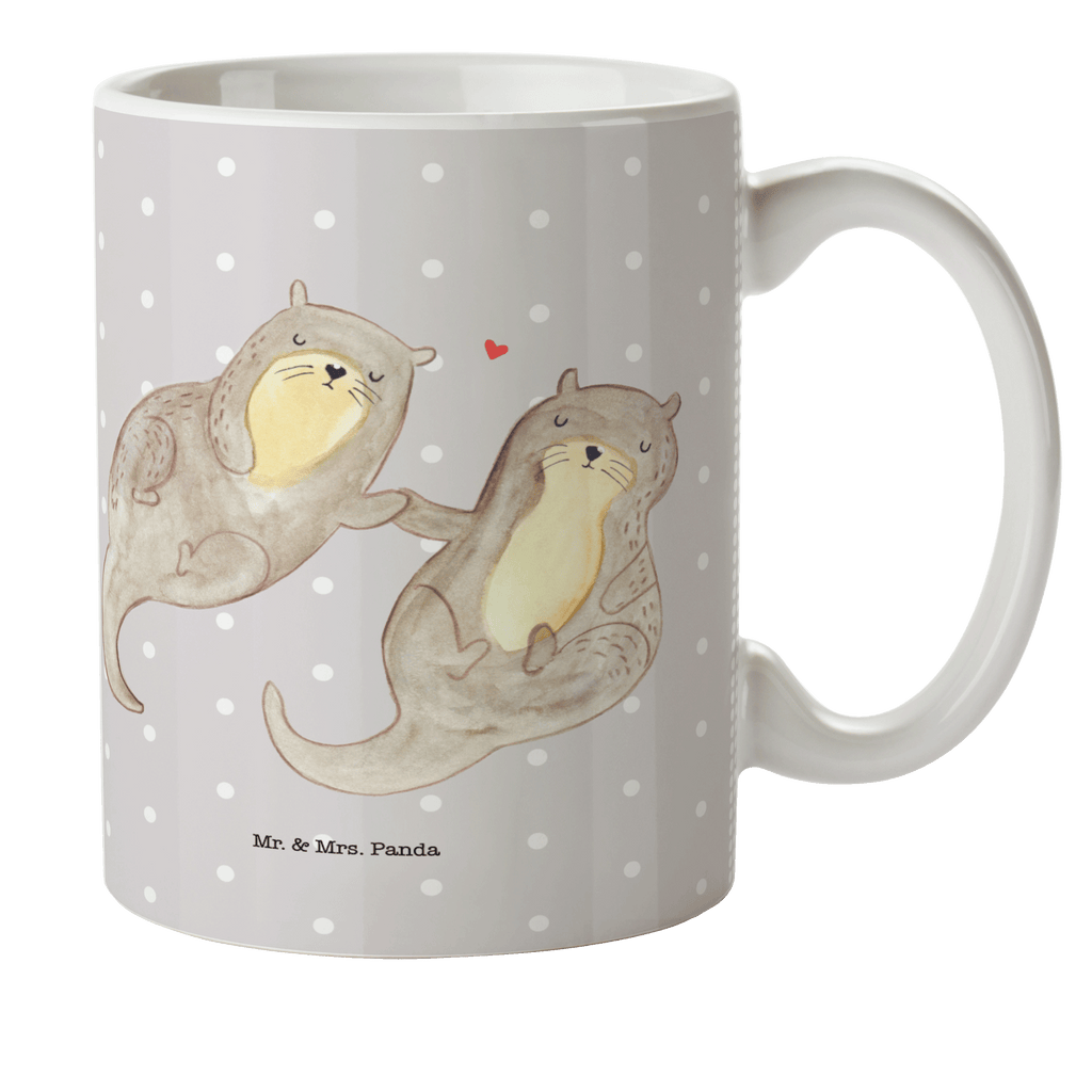 Kindertasse Otter händchenhaltend Kunststoff Tasse, Kindergarten, Tasse, Trinkbecher, Camping Becher, Kaffeetasse, Kunststoffbecher, Kindergartenbecher, Outdoorgeschirr, Kunststoffgeschirr, Reisebecher, Reisetasse, Kinderbecher, Otter, Fischotter, Seeotter, Otter Seeotter See Otter
