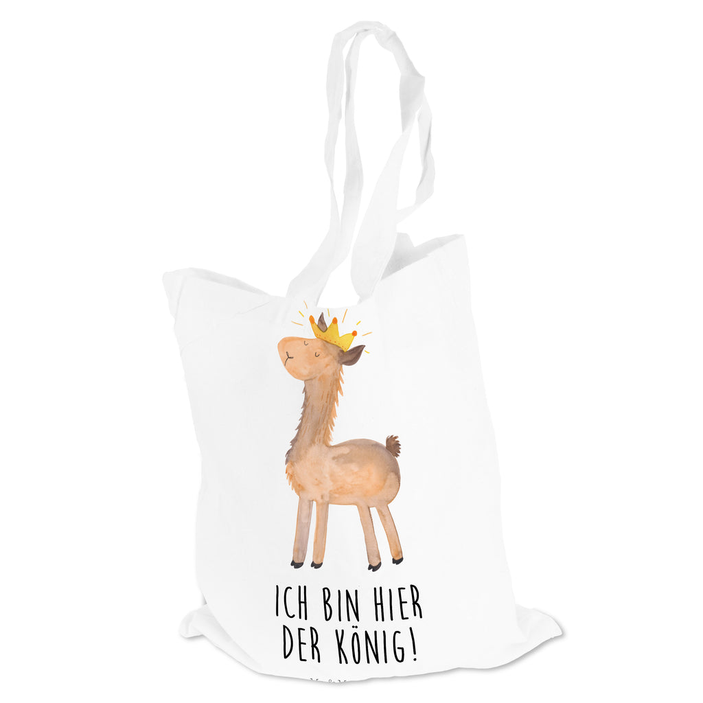 Tragetasche Lama König Beuteltasche, Beutel, Einkaufstasche, Jutebeutel, Stoffbeutel, Lama, Alpaka, Lamas, König, Königin, Freundin, Mama, Papa, Büro Kollege, Kollegin, Chef, Vorgesetzter, Abi, Abitur