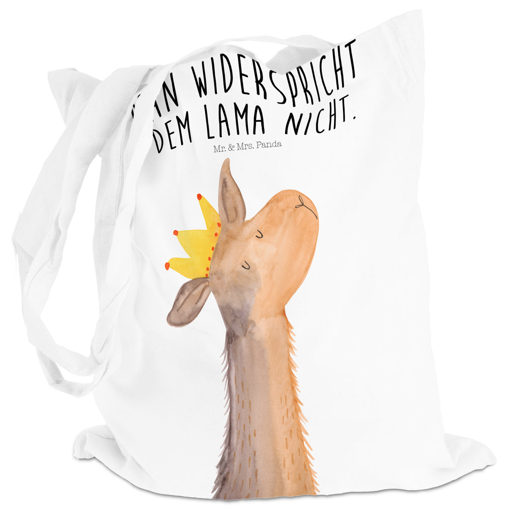 Tragetasche Lamakopf König Beuteltasche, Beutel, Einkaufstasche, Jutebeutel, Stoffbeutel, Lama, Alpaka, Lamas, König, Königin, Freundin, Mama, Papa, Büro Kollege, Kollegin, Chef, Vorgesetzter, Abi, Abitur