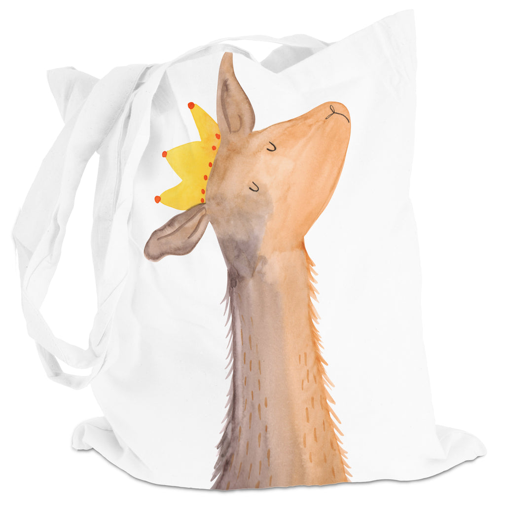 Tragetasche Lamakopf König Beuteltasche, Beutel, Einkaufstasche, Jutebeutel, Stoffbeutel, Lama, Alpaka, Lamas, König, Königin, Freundin, Mama, Papa, Büro Kollege, Kollegin, Chef, Vorgesetzter, Abi, Abitur