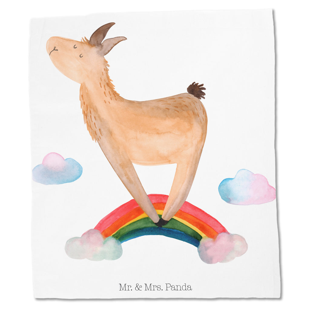 Tragetasche Lama Regenbogen Beuteltasche, Beutel, Einkaufstasche, Jutebeutel, Stoffbeutel, Lama, Alpaka, Lamas, Regenbogen, Haters gonna hate, Haters, Selbstständig, Außenseiter, Schule, Abi, Hobby, Wolkenland, Freiheit