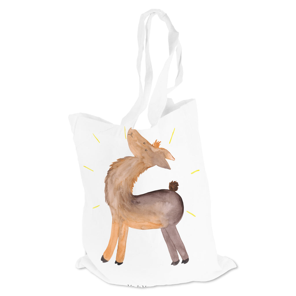 Tragetasche Lama stolz Beuteltasche, Beutel, Einkaufstasche, Jutebeutel, Stoffbeutel, Lama, Alpaka, Lamas, Außenseiter, Anders, Neustart, stolz, Hippie, Freundin, Freundinnen, beste Freundin, Kumpel, Familie, Family