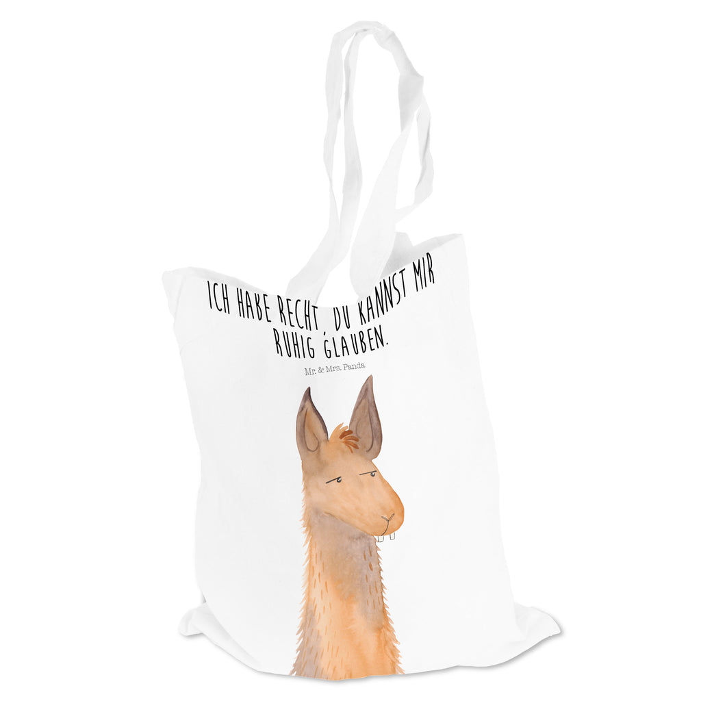 Tragetasche Lamakopf genervt Beuteltasche, Beutel, Einkaufstasche, Jutebeutel, Stoffbeutel, Lama, Alpaka, Lamas, Recht haben, genervt sein, Freundin, beste Freundin, Partnerin, Büro, Büroalltag, Chef, Chefin, Azubi
