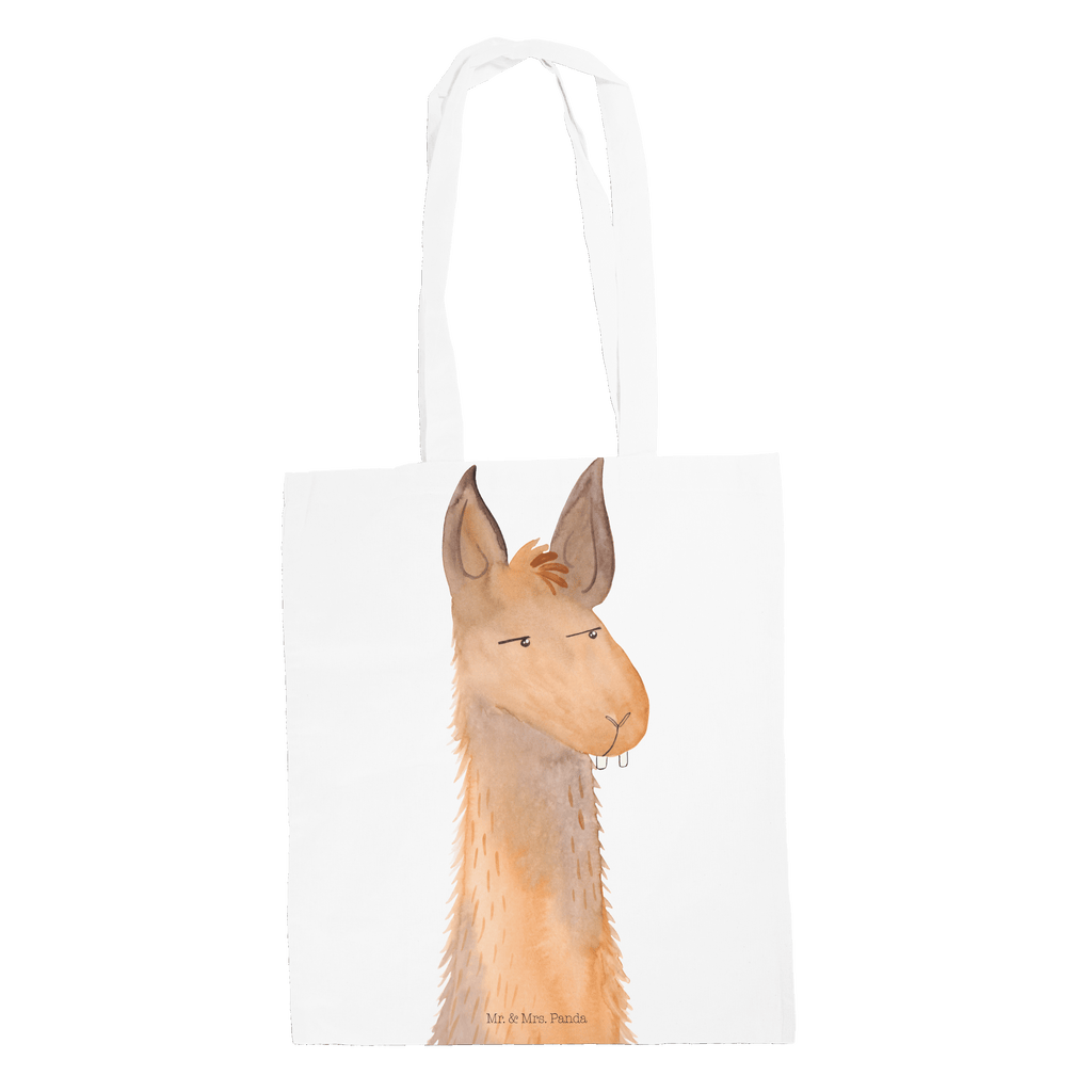 Tragetasche Lamakopf genervt Beuteltasche, Beutel, Einkaufstasche, Jutebeutel, Stoffbeutel, Lama, Alpaka, Lamas, Recht haben, genervt sein, Freundin, beste Freundin, Partnerin, Büro, Büroalltag, Chef, Chefin, Azubi