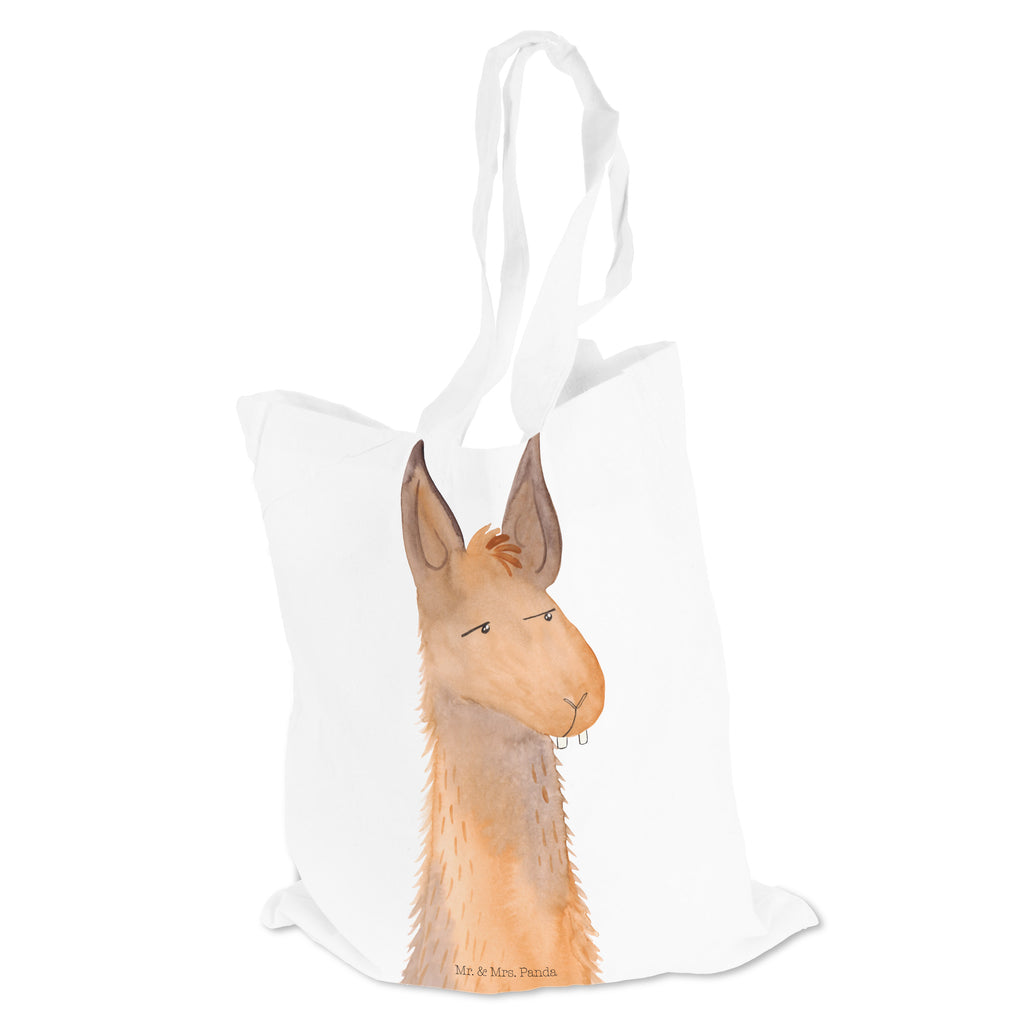 Tragetasche Lamakopf genervt Beuteltasche, Beutel, Einkaufstasche, Jutebeutel, Stoffbeutel, Lama, Alpaka, Lamas, Recht haben, genervt sein, Freundin, beste Freundin, Partnerin, Büro, Büroalltag, Chef, Chefin, Azubi