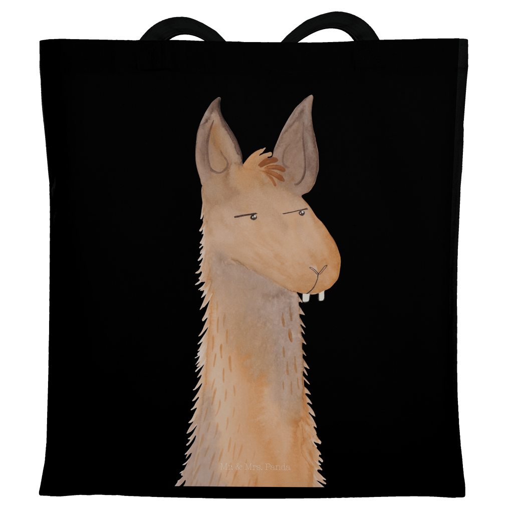 Tragetasche Lamakopf genervt Beuteltasche, Beutel, Einkaufstasche, Jutebeutel, Stoffbeutel, Lama, Alpaka, Lamas, Recht haben, genervt sein, Freundin, beste Freundin, Partnerin, Büro, Büroalltag, Chef, Chefin, Azubi