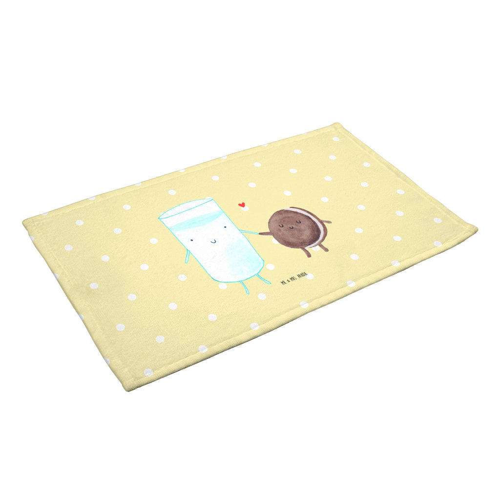 50 x 100 Handtuch Milch & Keks Handtuch, Badehandtuch, Badezimmer, Handtücher, groß, Kinder, Baby, Tiermotive, Gute Laune, lustige Sprüche, Tiere, Milk, Cookie, Milch, Keks, Kekse, Kaffee, Einladung Frühstück, Motiv süß, romantisch, perfektes Paar