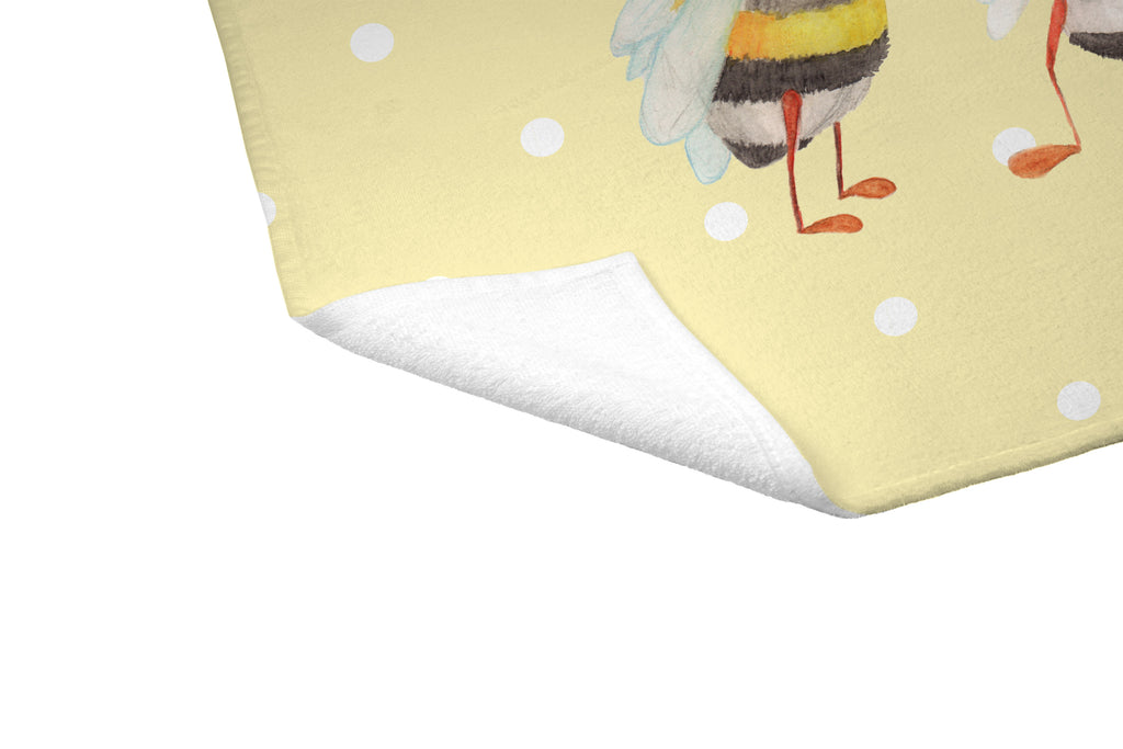 50 x 100 Handtuch Hummeln mit Kleeblatt Handtuch, Badehandtuch, Badezimmer, Handtücher, groß, Kinder, Baby, Tiermotive, Gute Laune, lustige Sprüche, Tiere, Hummel, Biene, Spruch positiv, Biene Deko, Spruch schön, glücklich sein, glücklich werden, Spruch fröhlich