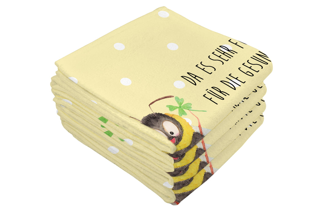 50 x 100 Handtuch Hummeln mit Kleeblatt Handtuch, Badehandtuch, Badezimmer, Handtücher, groß, Kinder, Baby, Tiermotive, Gute Laune, lustige Sprüche, Tiere, Hummel, Biene, Spruch positiv, Biene Deko, Spruch schön, glücklich sein, glücklich werden, Spruch fröhlich