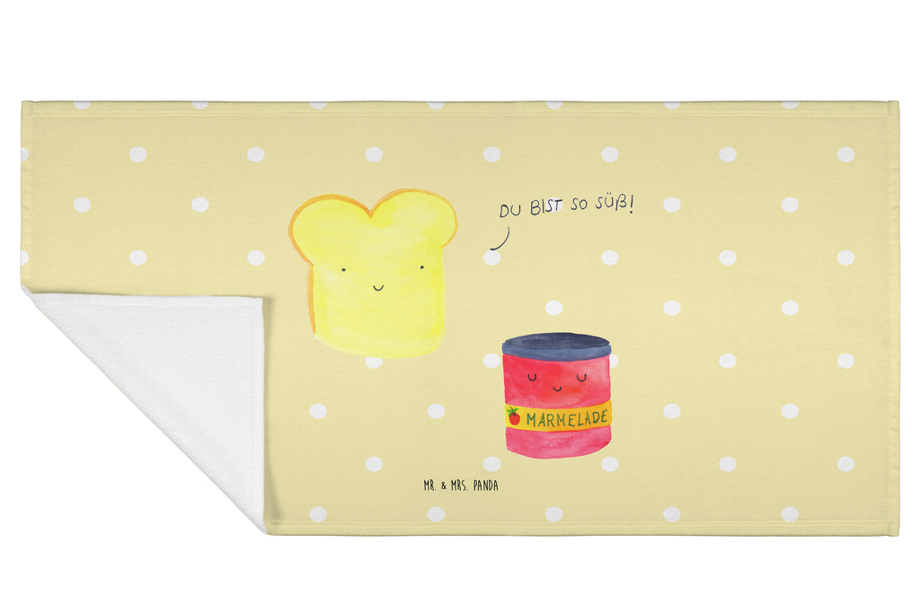 50 x 100 Handtuch Toast & Marmelade Handtuch, Badehandtuch, Badezimmer, Handtücher, groß, Kinder, Baby, Tiermotive, Gute Laune, lustige Sprüche, Tiere, Toast, Marmelade, Dreamteam, süße Postkarte, süß, Küche Deko, Küche Spruch, Frühstück Einladung, Brot, Toastbrot