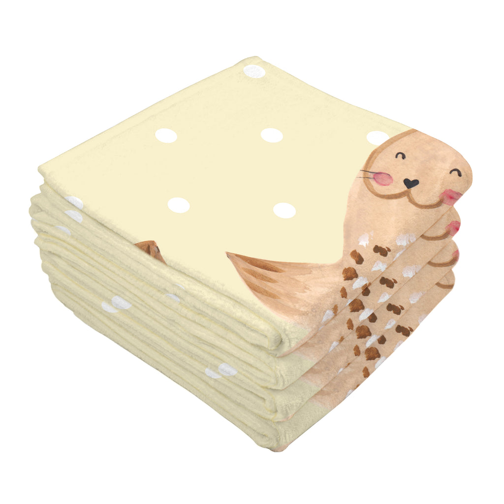 Gäste Handtuch Robbe liegend Gästetuch, Reisehandtuch, Sport Handtuch, Frottier, Kinder Handtuch, Tiermotive, Gute Laune, lustige Sprüche, Tiere, Robbe, Robben, Seehund, Strand, Meerestier, Ostsee, Nordsee, Lachen, Freude