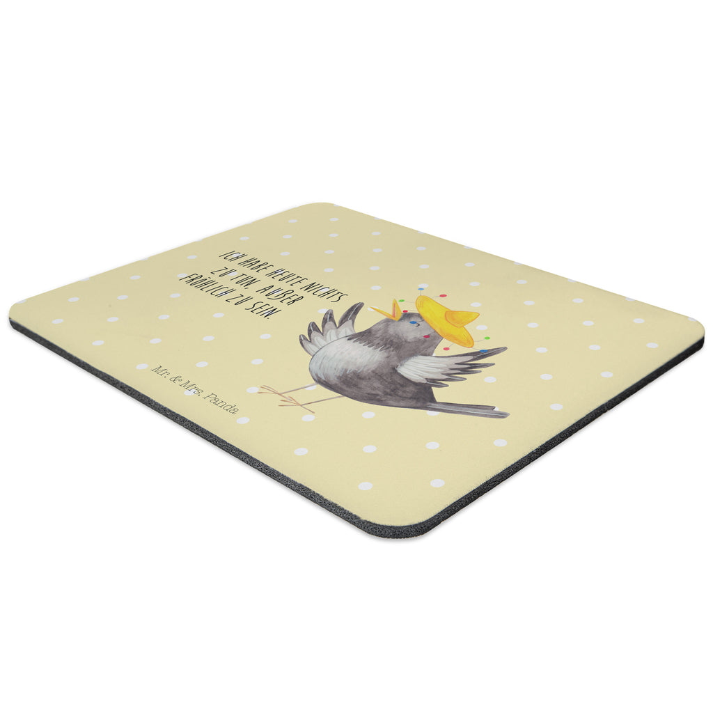 Mauspad Rabe mit Sombrero Mousepad, Computer zubehör, Büroausstattung, PC Zubehör, Arbeitszimmer, Mauspad, Einzigartiges Mauspad, Designer Mauspad, Tiermotive, Gute Laune, lustige Sprüche, Tiere, Rabe, Vogel, Vögel, Spruch positiv, fröhlich sein, glücklich sein, Glück Spruch, froh, Elster, Motivation