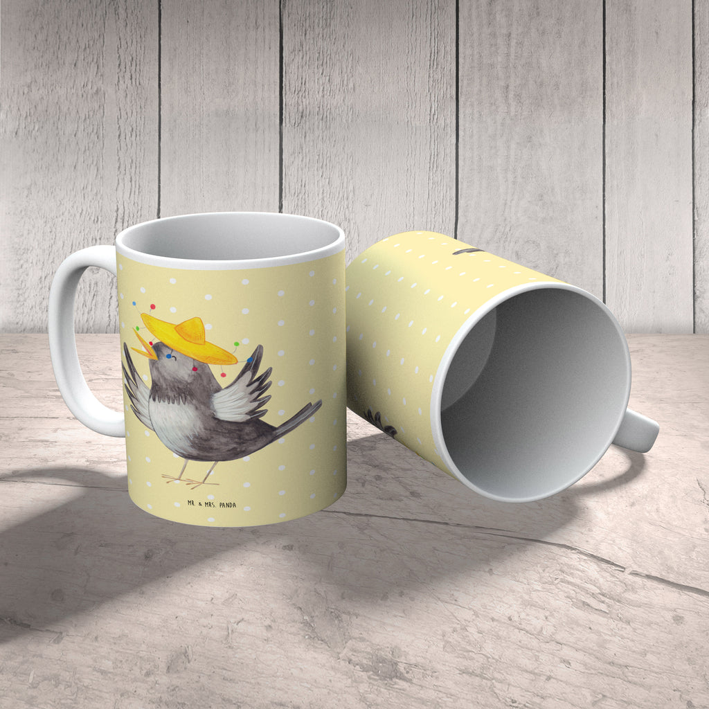 Kindertasse Rabe mit Sombrero Kunststoff Tasse, Kindergarten, Tasse, Trinkbecher, Camping Becher, Kaffeetasse, Kunststoffbecher, Kindergartenbecher, Outdoorgeschirr, Kunststoffgeschirr, Reisebecher, Reisetasse, Kinderbecher, Tiermotive, Gute Laune, lustige Sprüche, Tiere, Rabe, Vogel, Vögel, Spruch positiv, fröhlich sein, glücklich sein, Glück Spruch, froh, Elster, Motivation