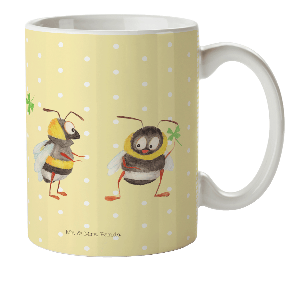 Kindertasse Hummeln mit Kleeblatt Kunststoff Tasse, Kindergarten, Tasse, Trinkbecher, Camping Becher, Kaffeetasse, Kunststoffbecher, Kindergartenbecher, Outdoorgeschirr, Kunststoffgeschirr, Reisebecher, Reisetasse, Kinderbecher, Tiermotive, Gute Laune, lustige Sprüche, Tiere, Hummel, Biene, Spruch positiv, Biene Deko, Spruch schön, glücklich sein, glücklich werden, Spruch fröhlich