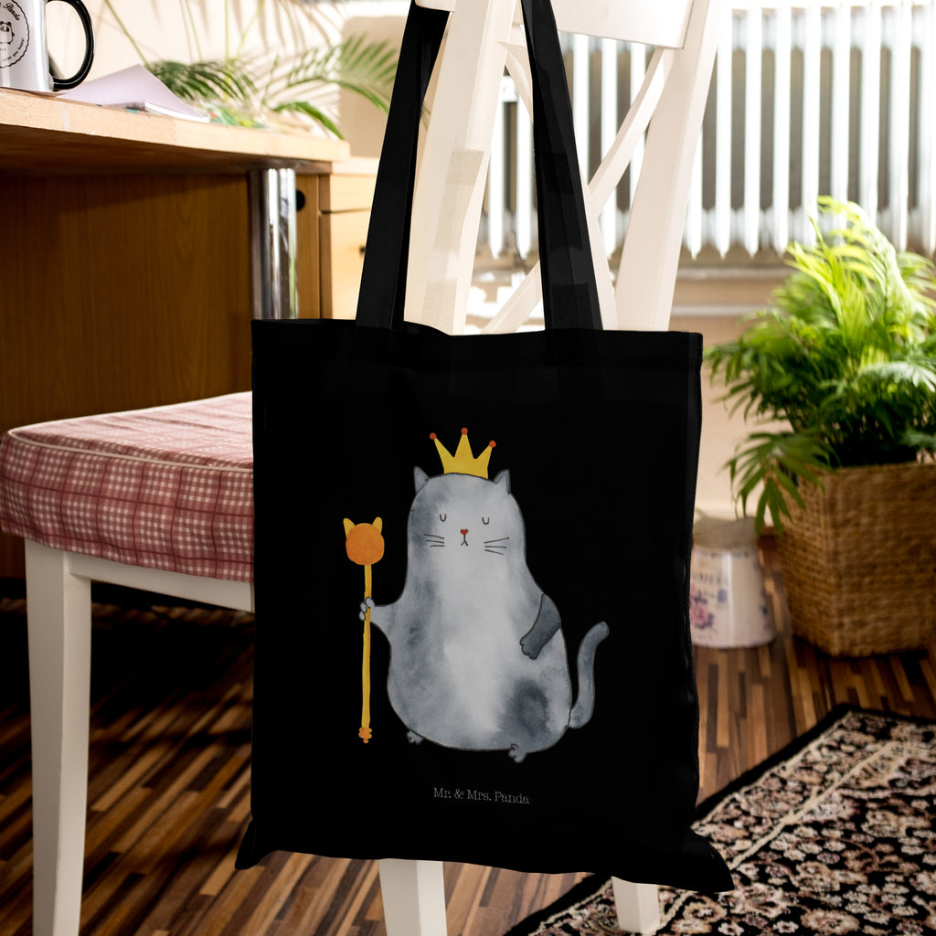 Tragetasche Katzen Koenig Beuteltasche, Beutel, Einkaufstasche, Jutebeutel, Stoffbeutel, Katze, Katzenmotiv, Katzenfan, Katzendeko, Katzenfreund, Katzenliebhaber, Katzenprodukte, Katzenartikel, Katzenaccessoires, Katzensouvenirs, Katzenliebhaberprodukte, Katzenmotive, Katzen, Kater, Mietze, Cat, Cats, Katzenhalter, Katzenbesitzerin, Haustier, König, Königin, Queen, Familie, Mietzhaus, Wohnung, erste eigenen Wohnung, Umzug, Einzug